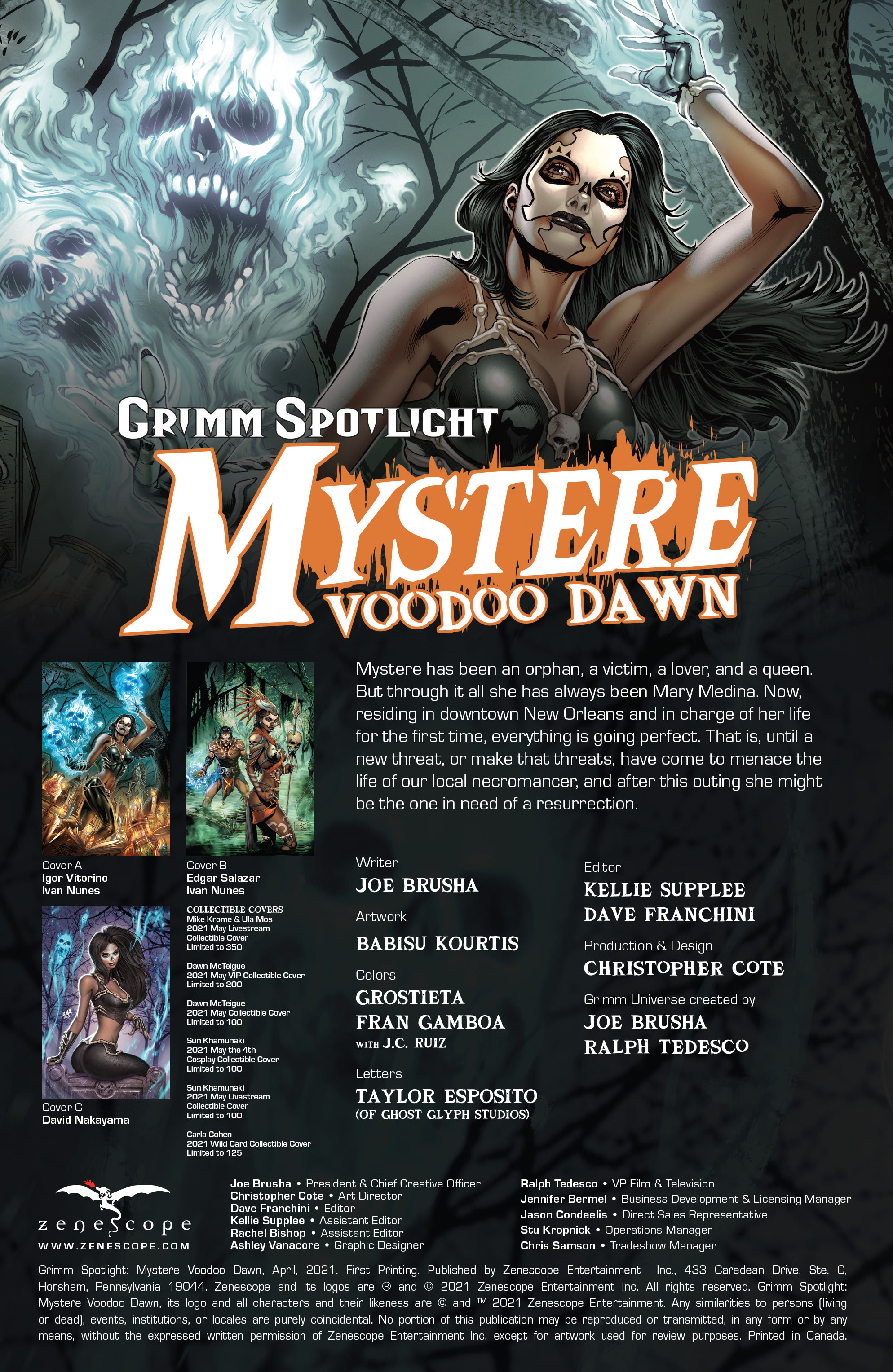 Read online Grimm Spotlight: Mystere: Voodoo Dawn comic -  Issue # Full - 2