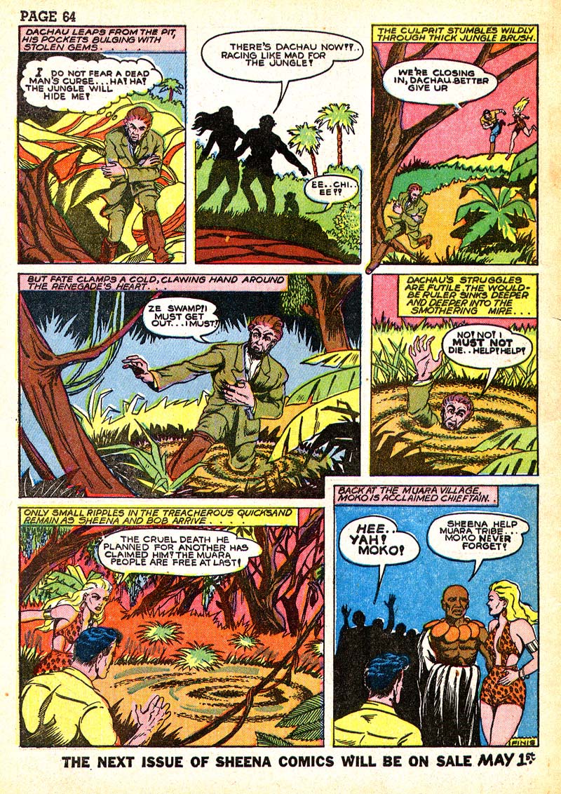 Read online Sheena, Queen of the Jungle (1942) comic -  Issue #3 - 68