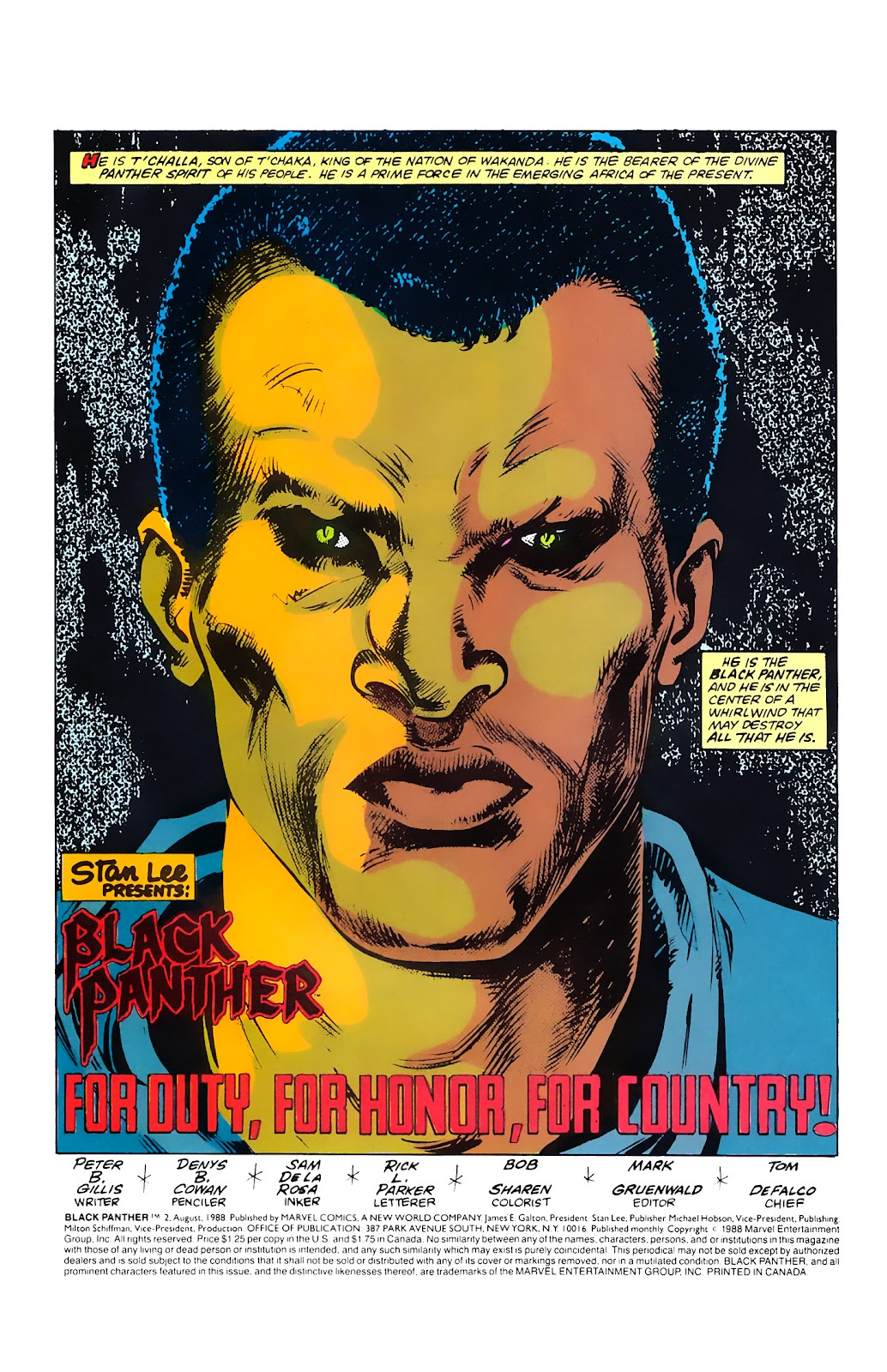 Black Panther (1988) issue 2 - Page 2