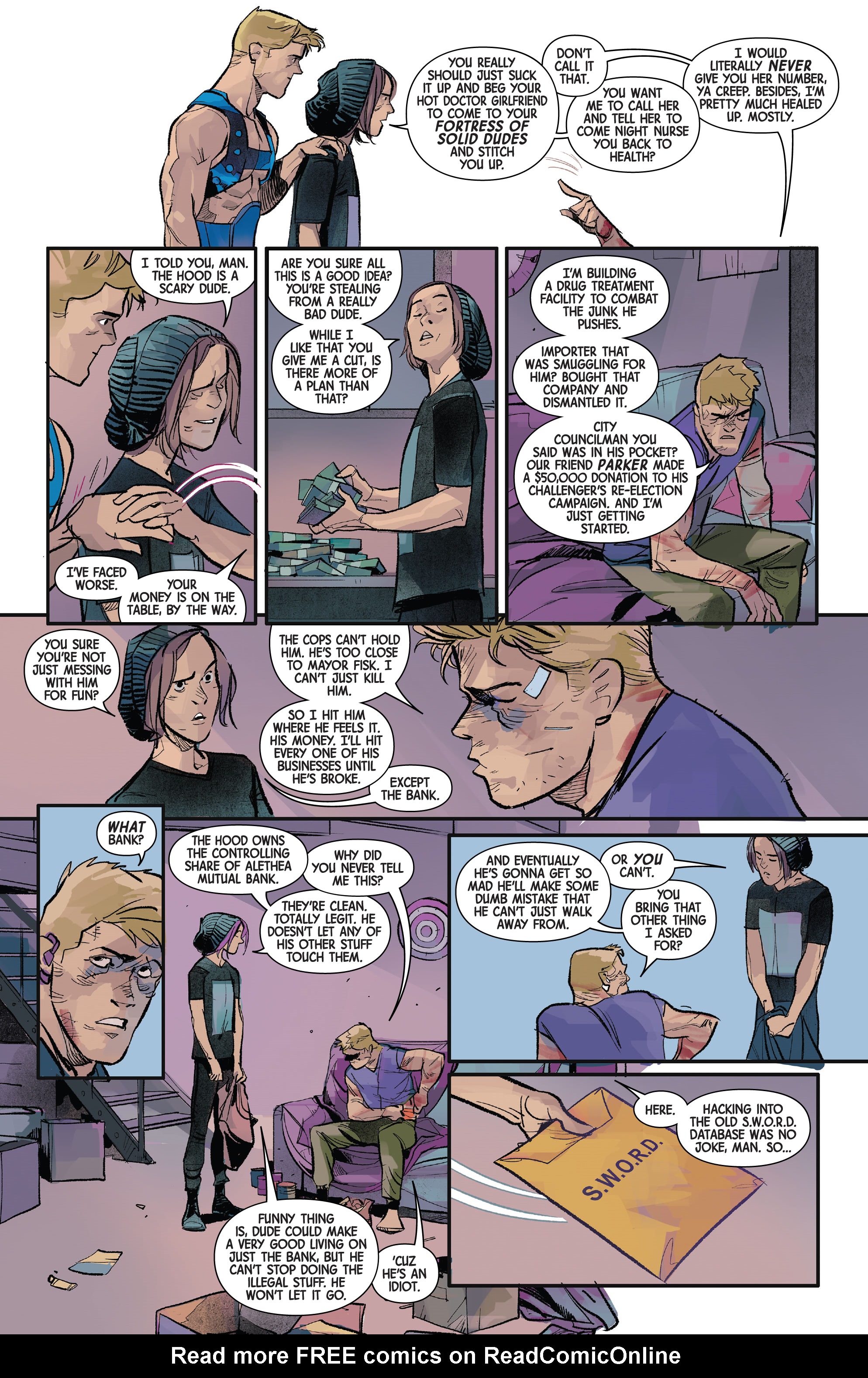 Read online Hawkeye: Freefall comic -  Issue #4 - 11