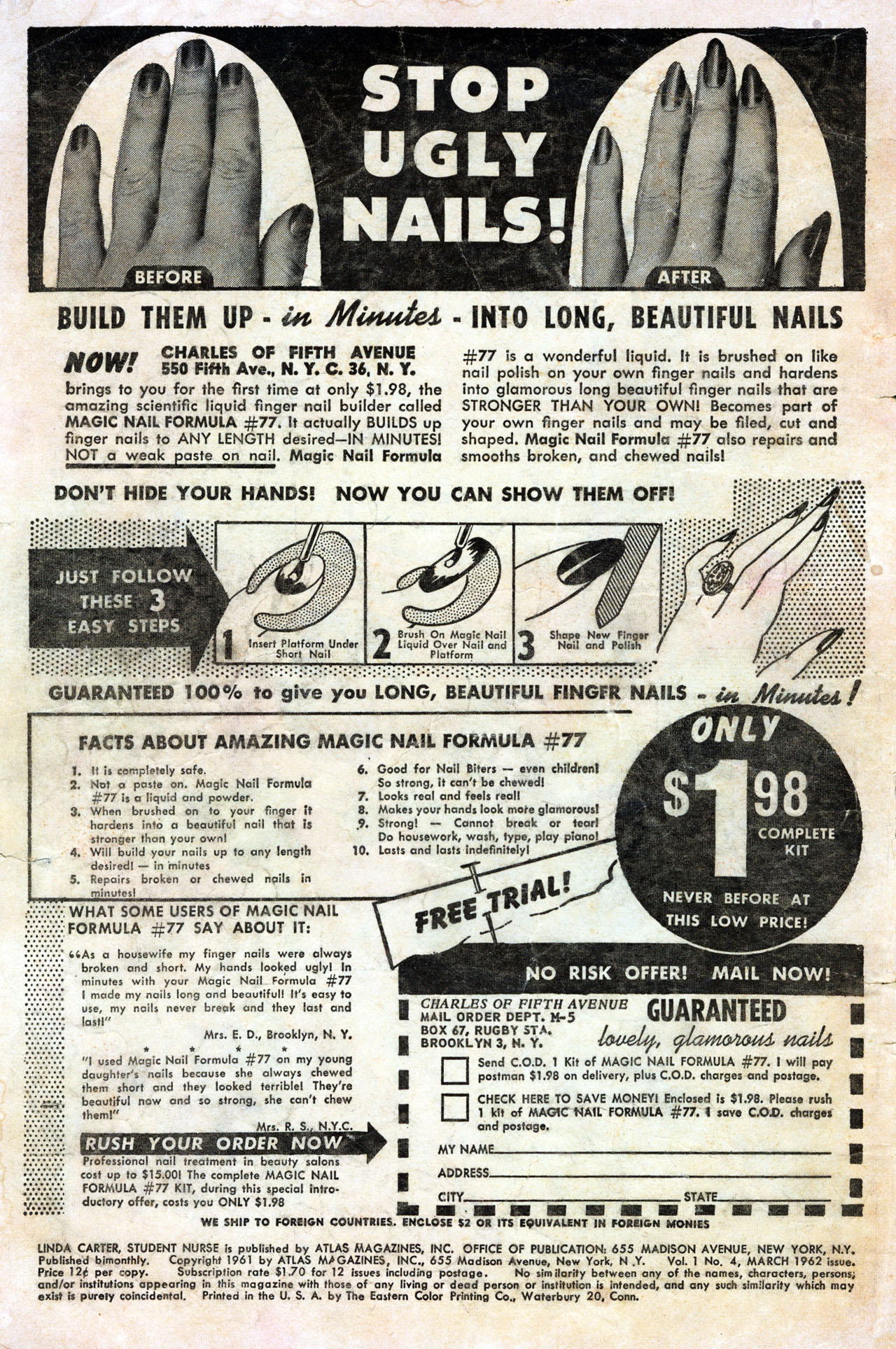 Read online Linda Carter, Student Nurse comic -  Issue #4 - 2