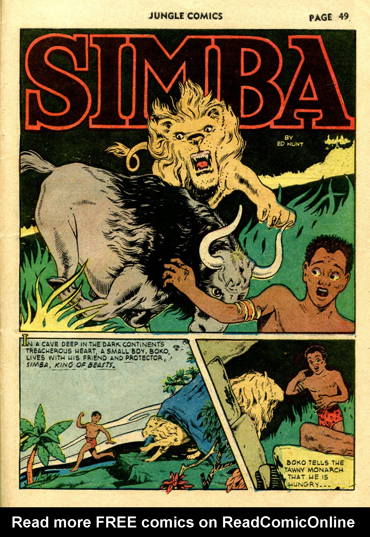 Read online Jungle Comics comic -  Issue #28 - 52