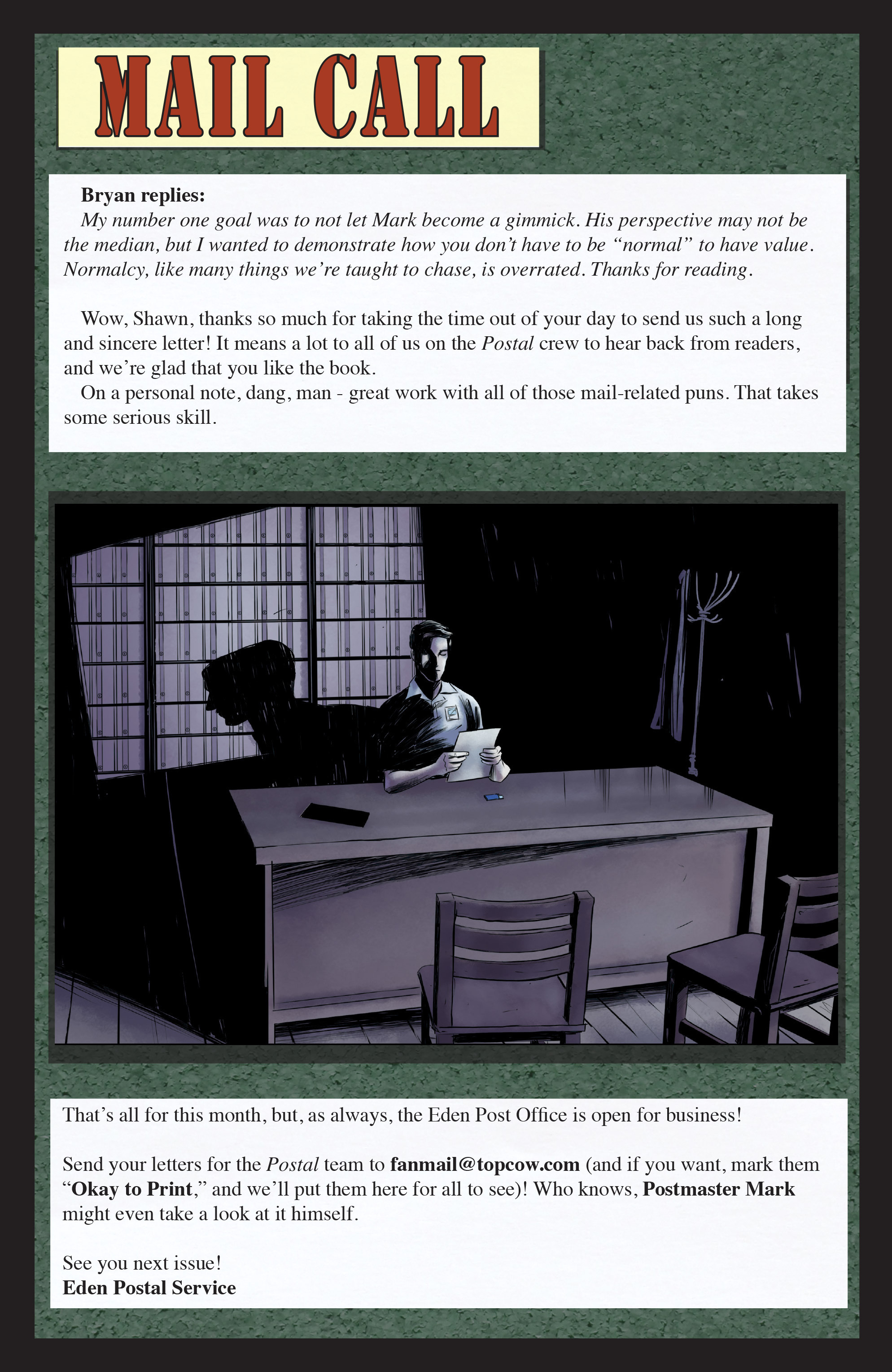 Read online Postal comic -  Issue #7 - 28