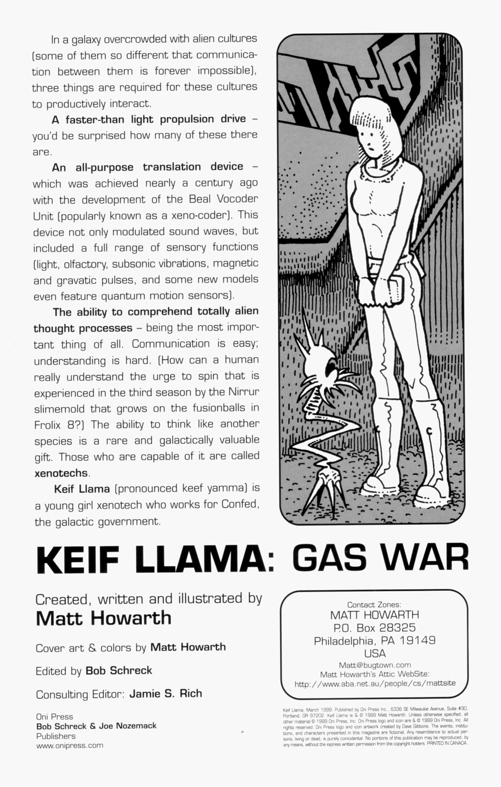 Read online Keif Llama: Gas War comic -  Issue # Full - 2