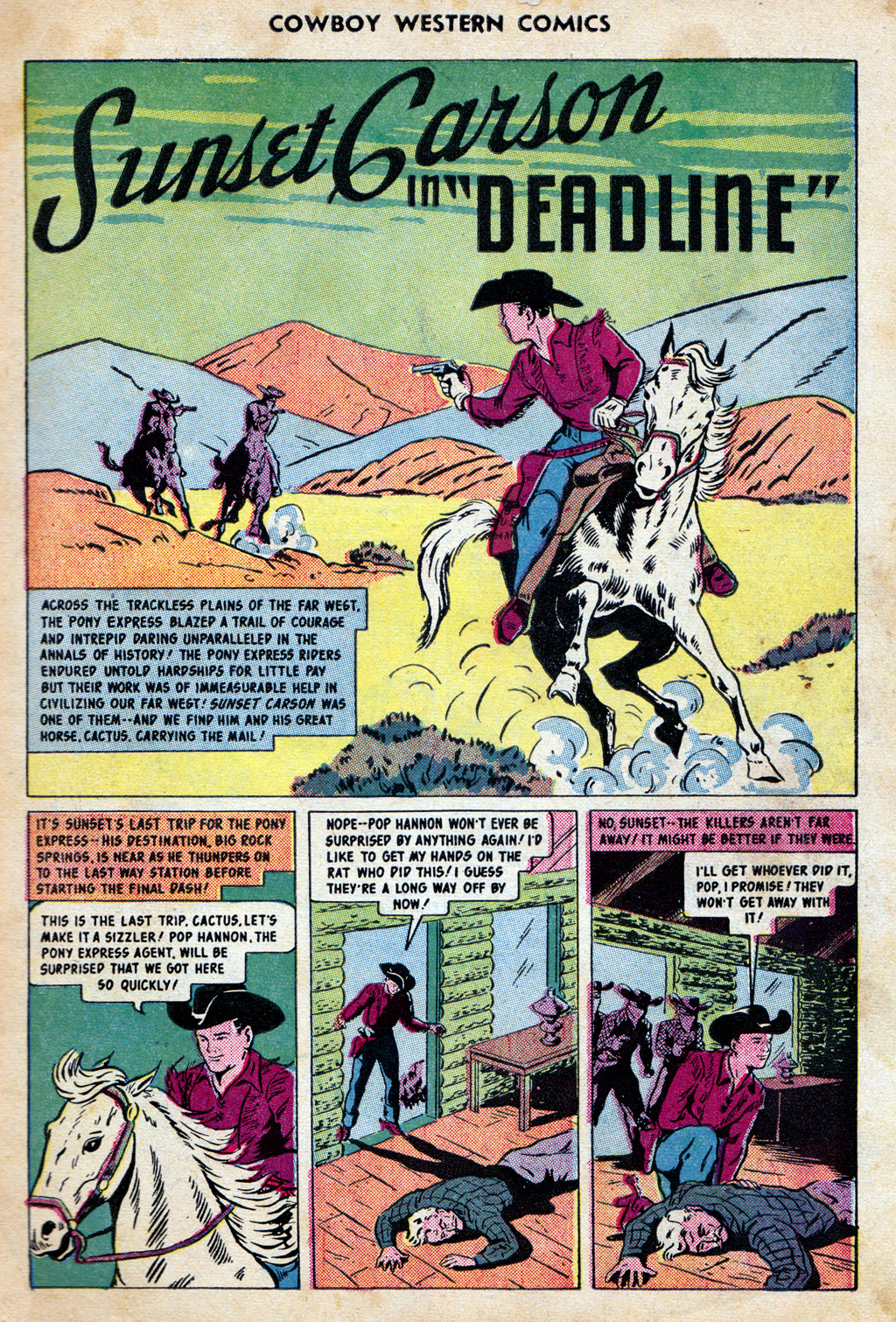 Read online Cowboy Western Comics (1948) comic -  Issue #30 - 3