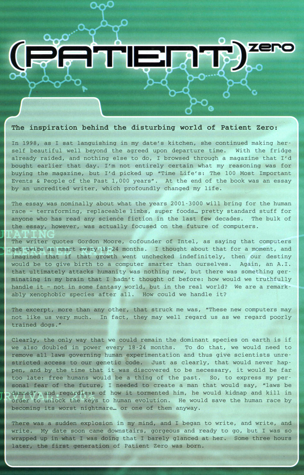 Read online Patient Zero comic -  Issue #1 - 24