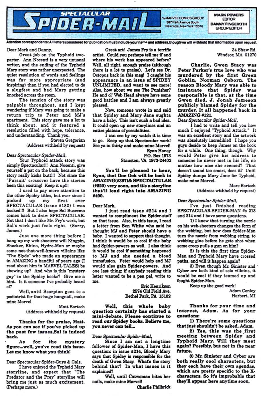 Read online The Spectacular Spider-Man (1976) comic -  Issue #217 - 38