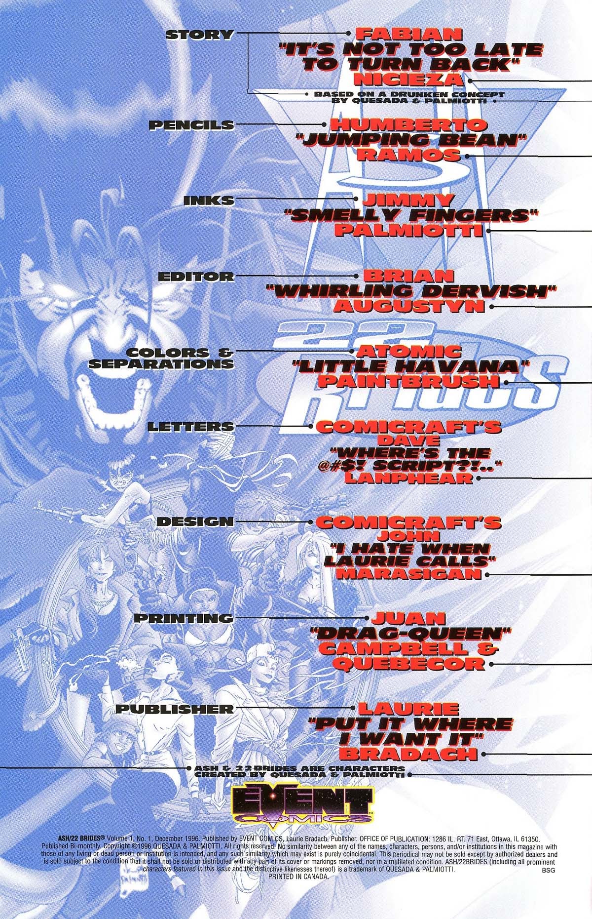 Read online Ash/22 Brides comic -  Issue #1 - 2