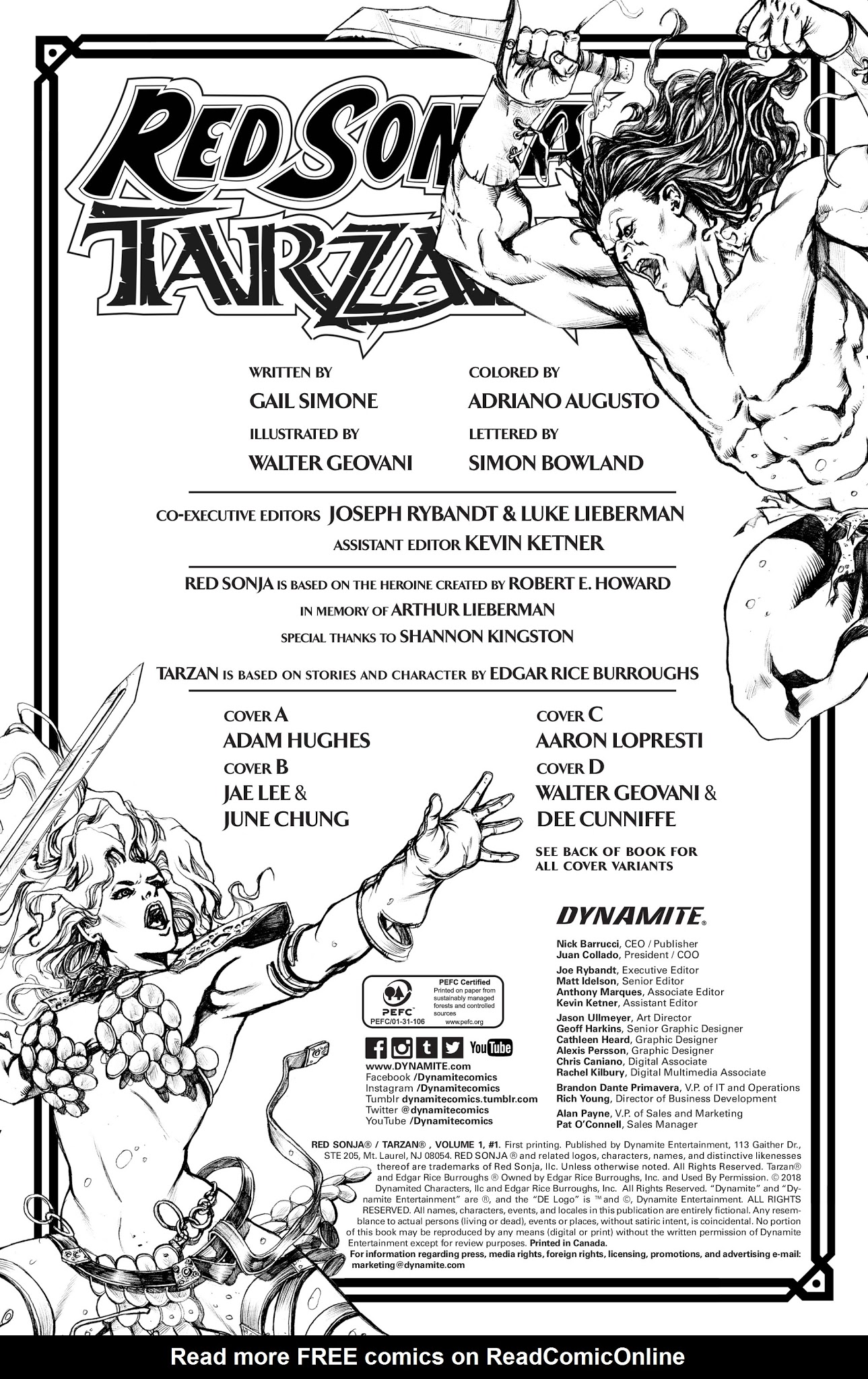 Read online Red Sonja/Tarzan comic -  Issue #1 - 5