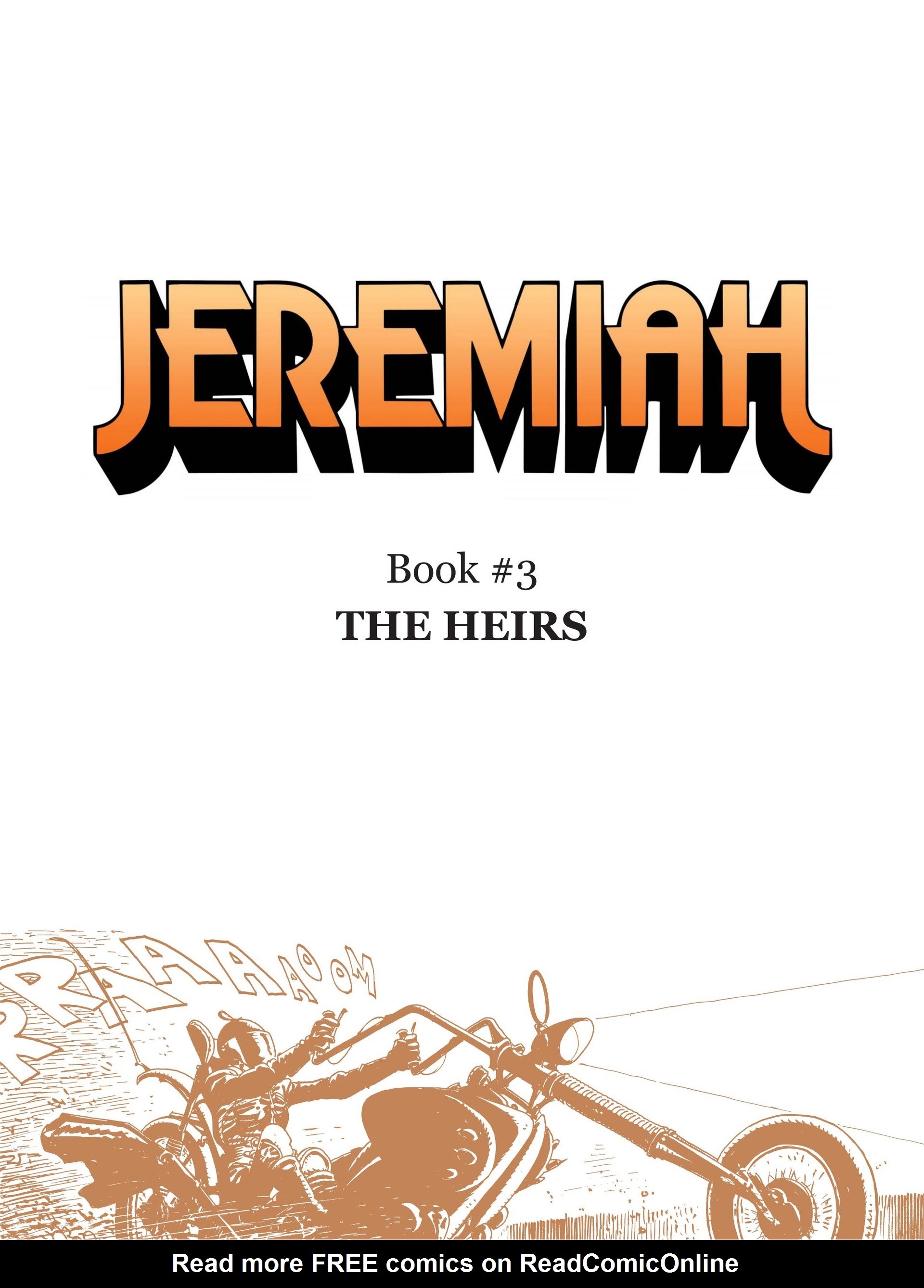 Read online Jeremiah comic -  Issue #3 - 3