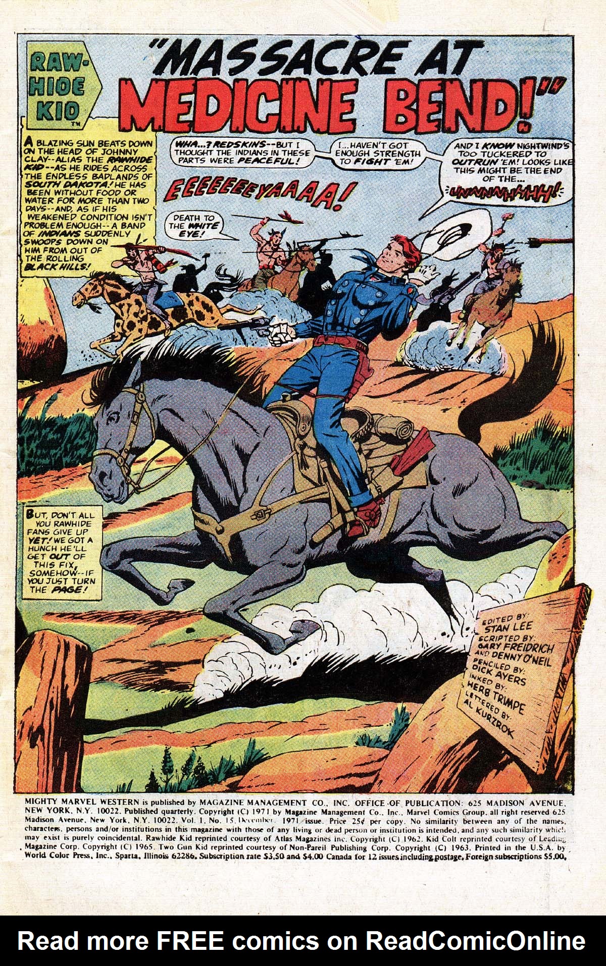 Read online The Mighty Marvel Western comic -  Issue #15 - 2