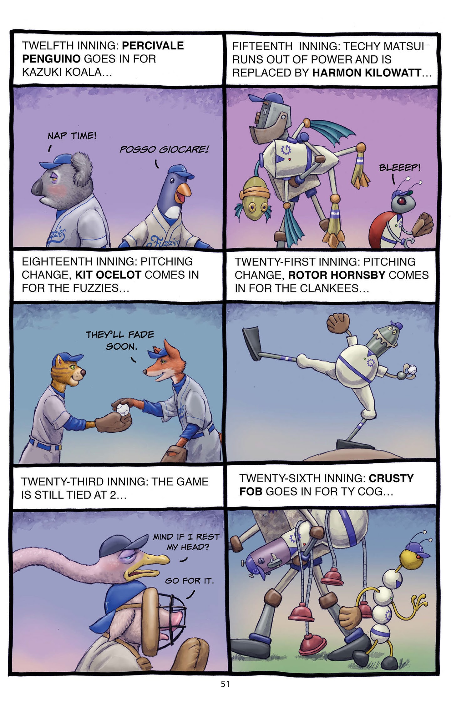Read online Fuzzy Baseball comic -  Issue #3 - 53