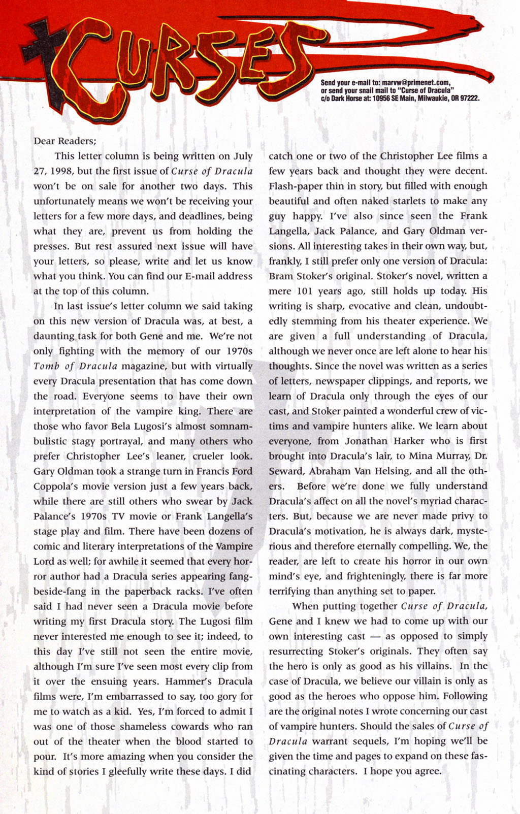 Read online The Curse of Dracula comic -  Issue #2 - 24