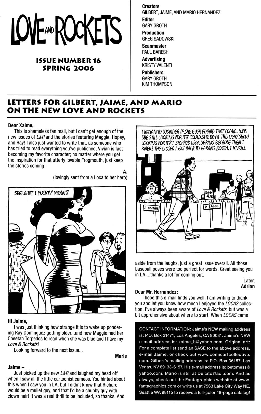 Read online Love and Rockets (2001) comic -  Issue #16 - 31