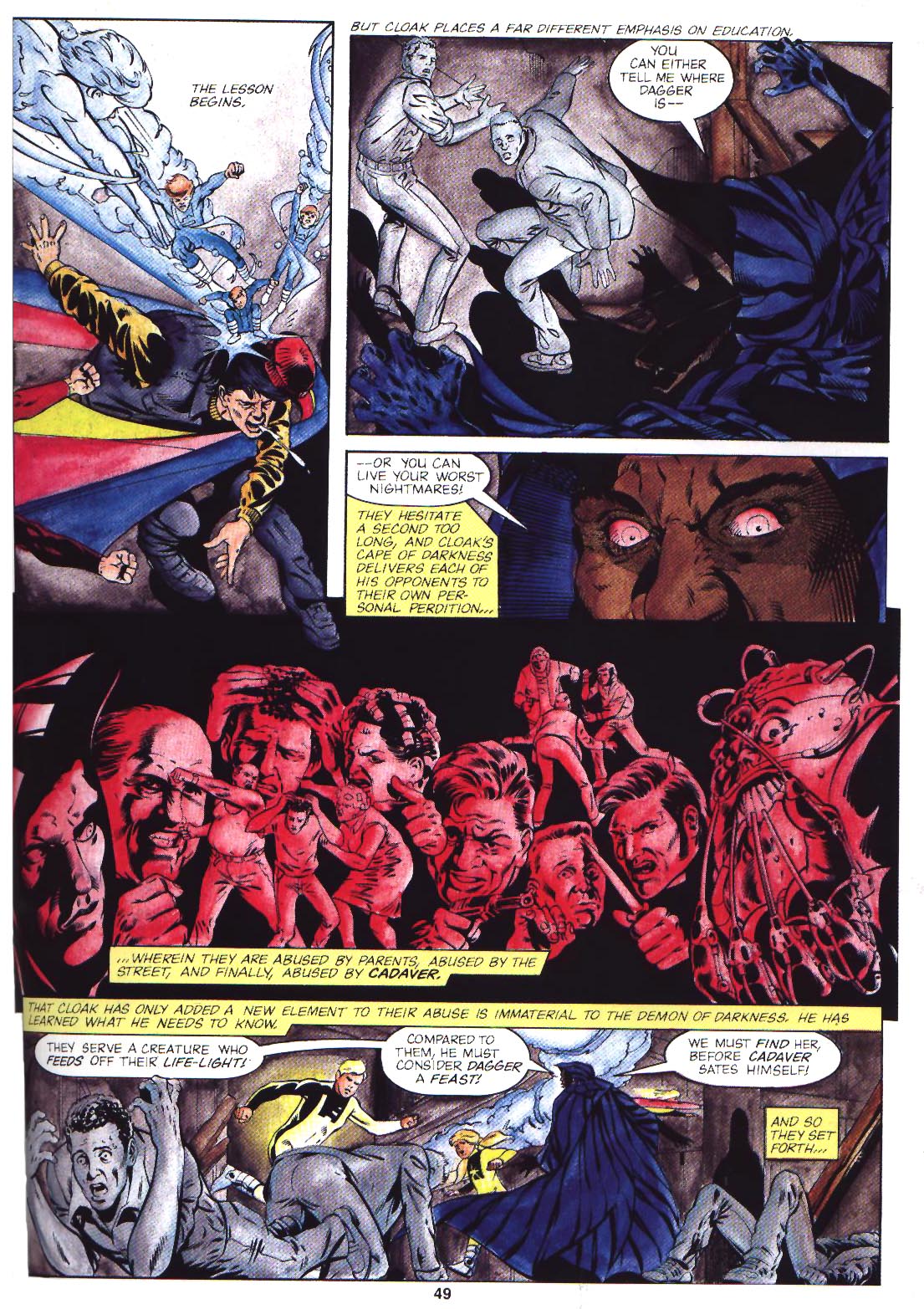 Read online Marvel Graphic Novel: Cloak and Dagger and Power Pack: Shelter From The Storm comic -  Issue # TPB - 50