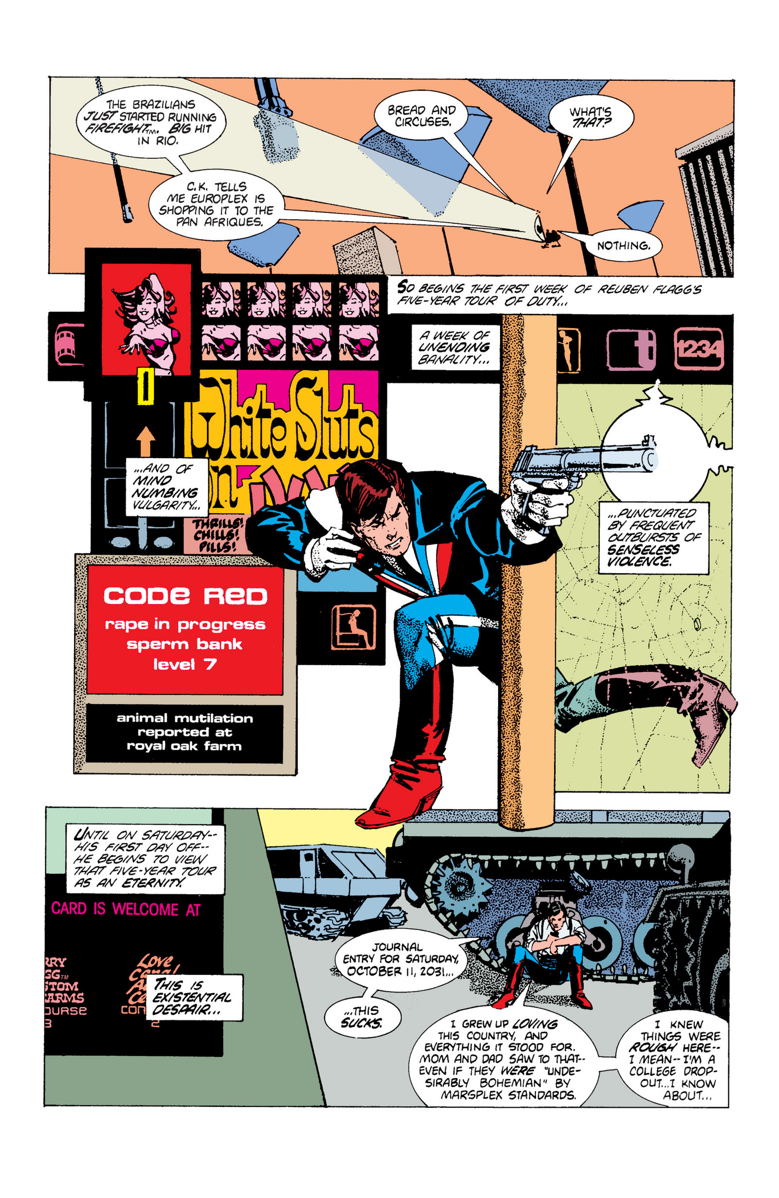 Read online American Flagg! comic -  Issue # _Definitive Collection (Part 1) - 37