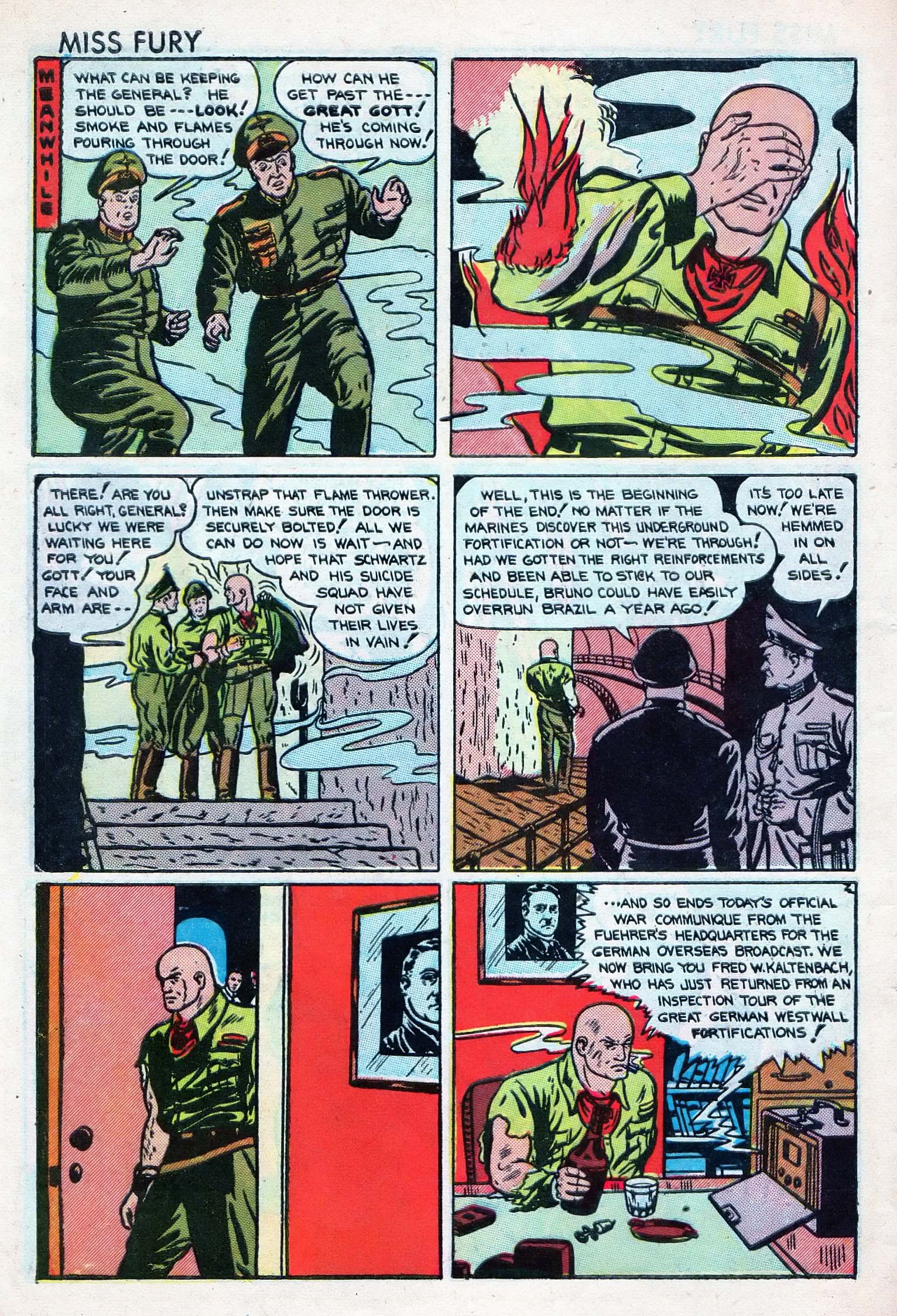 Read online Miss Fury (1942) comic -  Issue #5 - 10