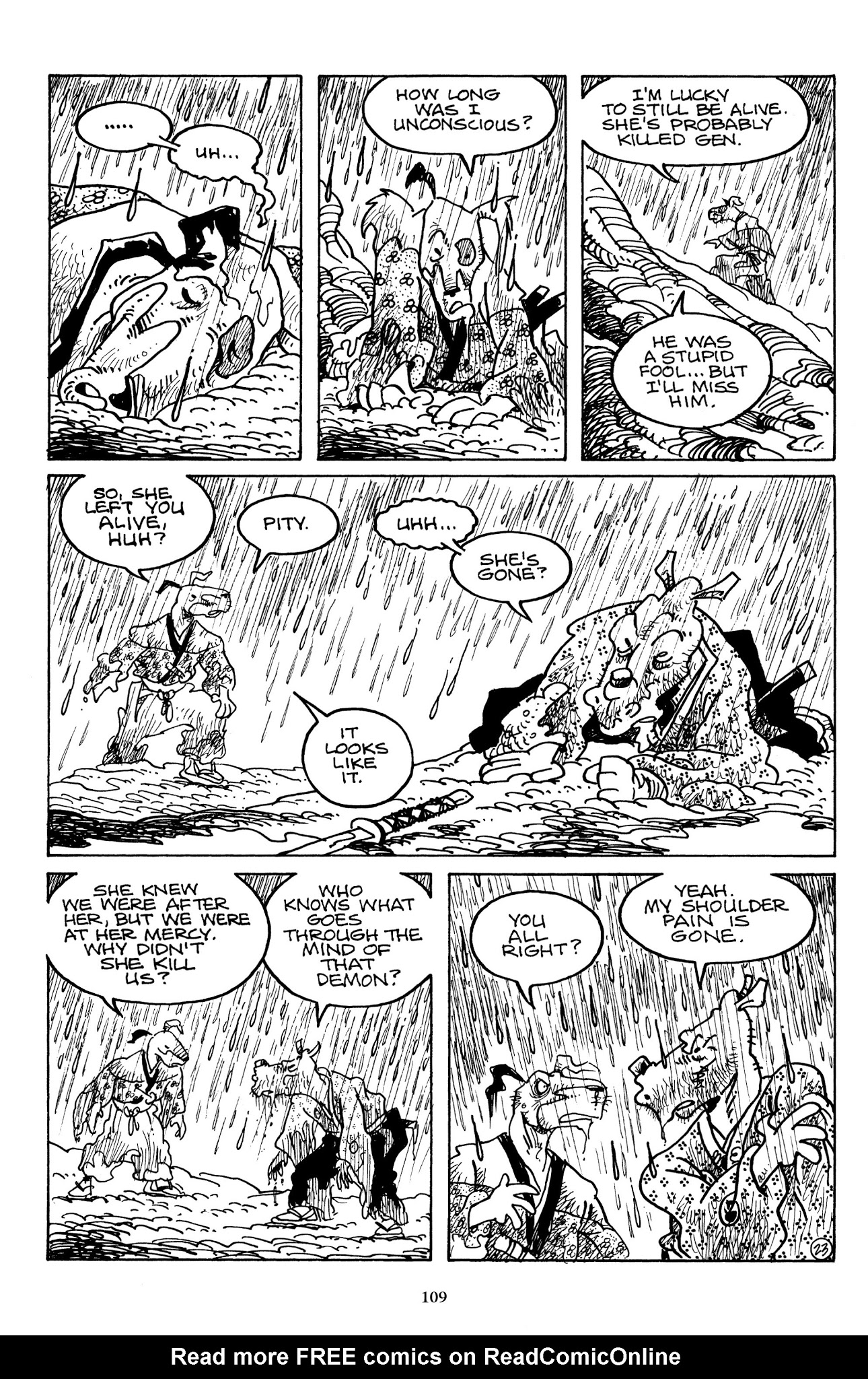 Read online The Usagi Yojimbo Saga comic -  Issue # TPB 6 - 108