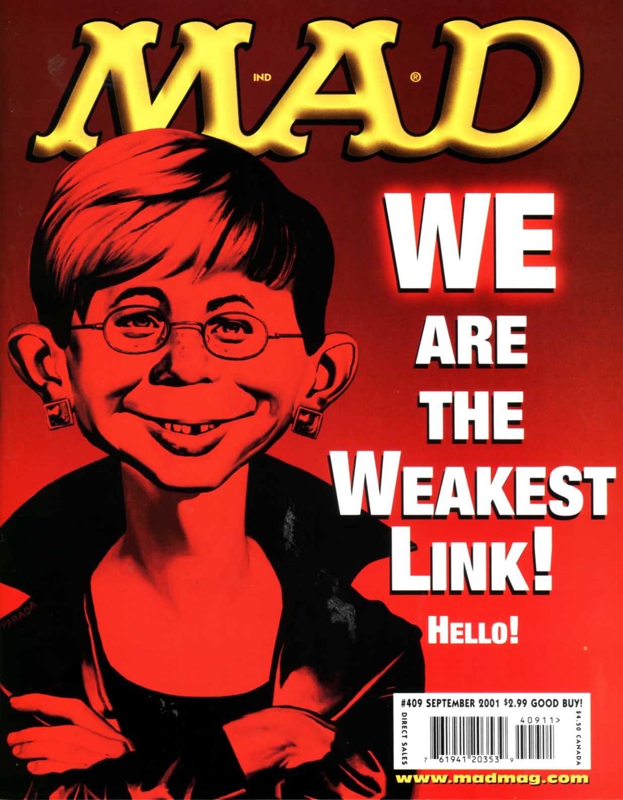Read online MAD comic -  Issue #409 - 1