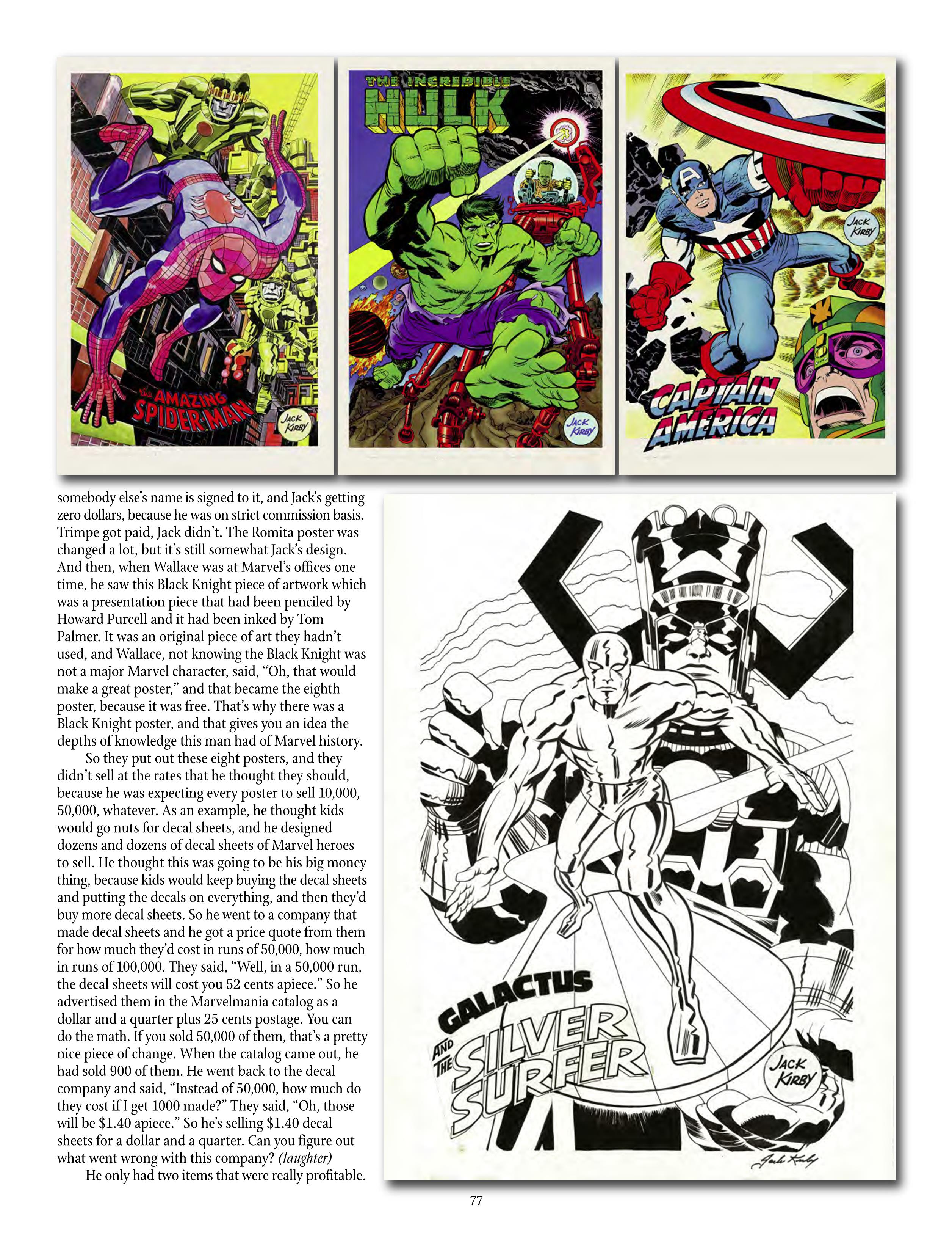 Read online The Jack Kirby Collector comic -  Issue #71 - 79