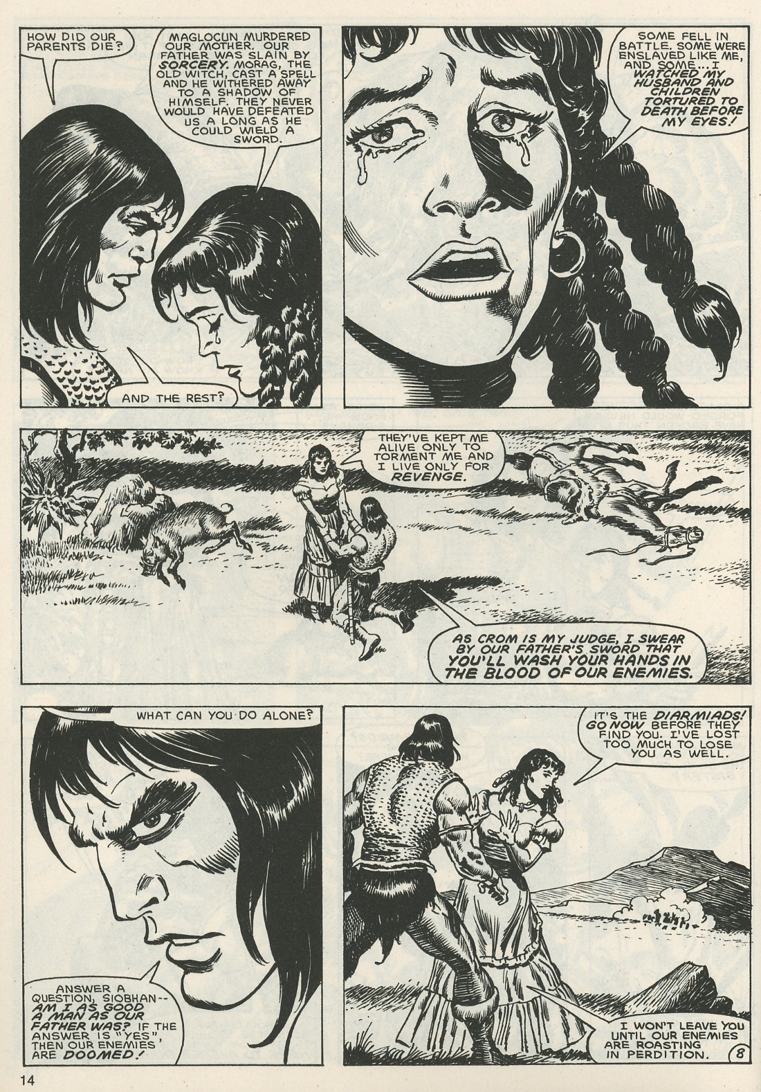 Read online The Savage Sword Of Conan comic -  Issue #119 - 14