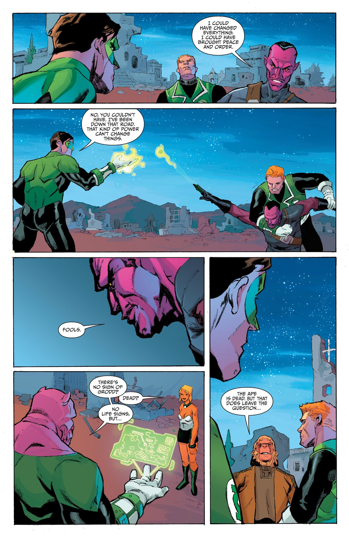 Read online Planet of the Apes/Green Lantern comic -  Issue #6 - 21