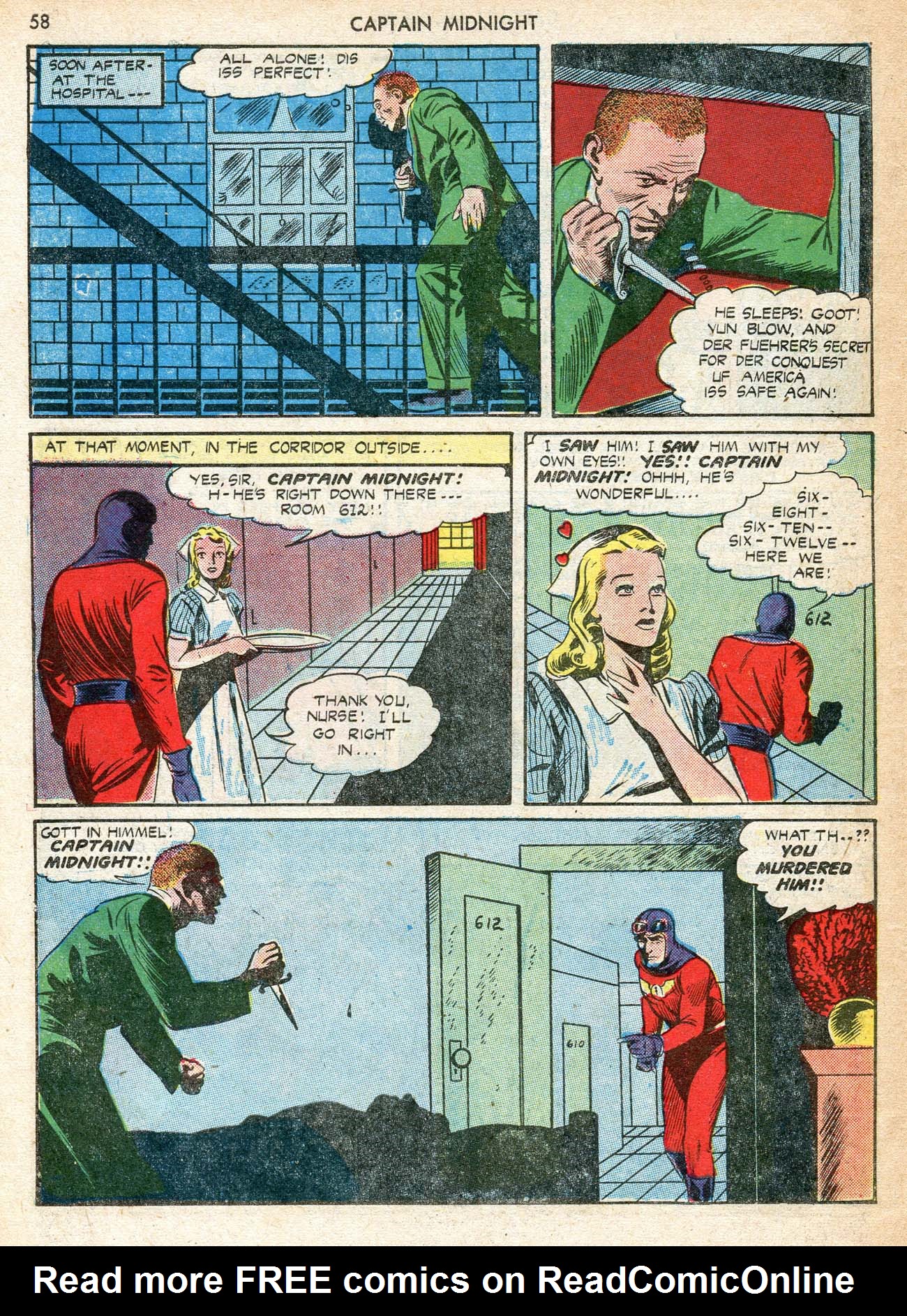 Read online Captain Midnight (1942) comic -  Issue #12 - 58