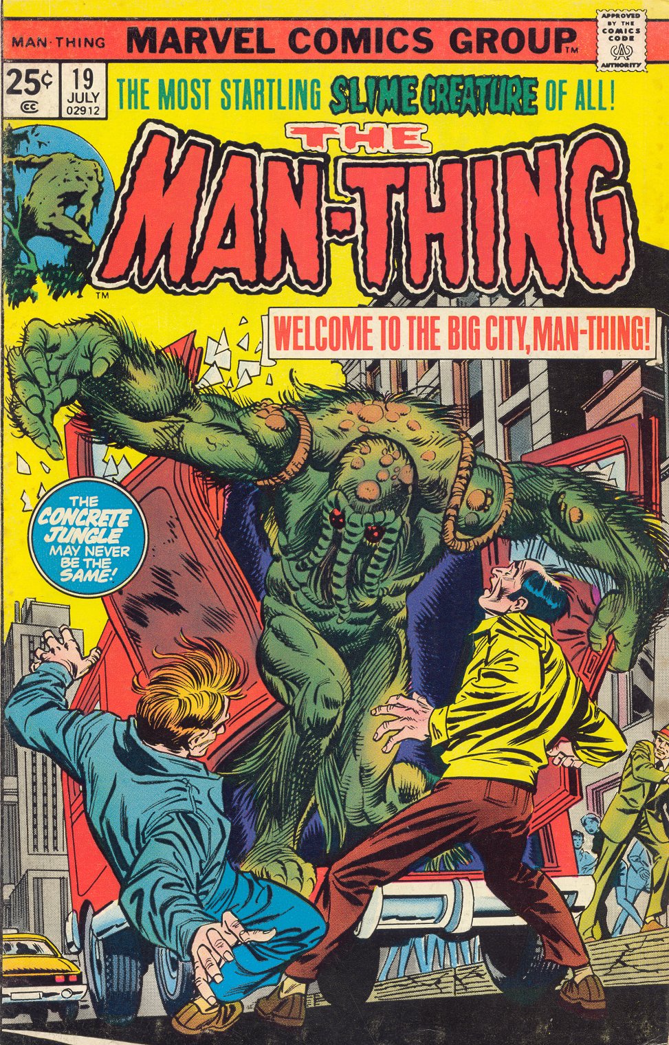 Read online Man-Thing (1974) comic -  Issue #19 - 1