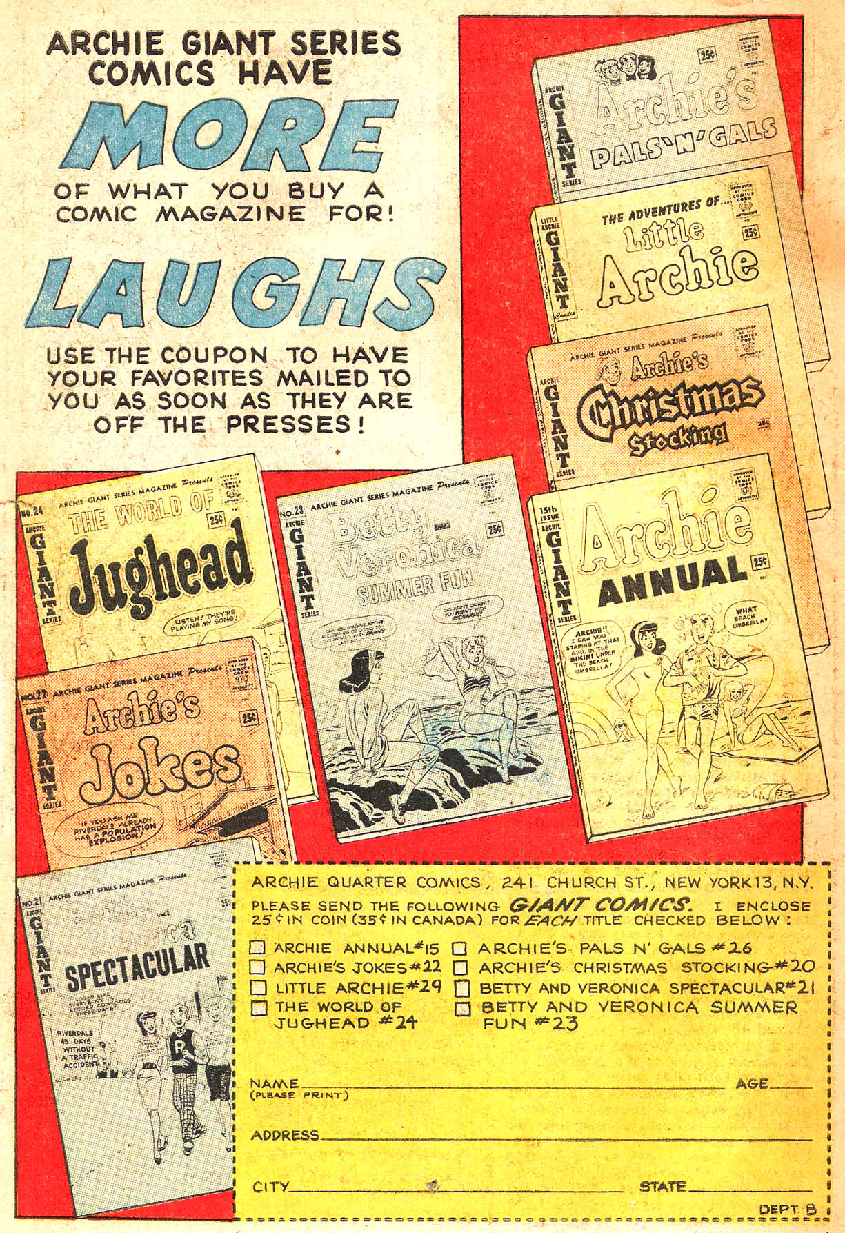 Read online Archie Giant Series Magazine comic -  Issue #25 - 66
