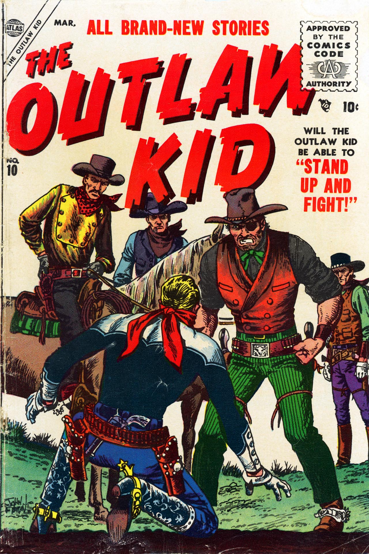 Read online The Outlaw Kid (1954) comic -  Issue #10 - 1