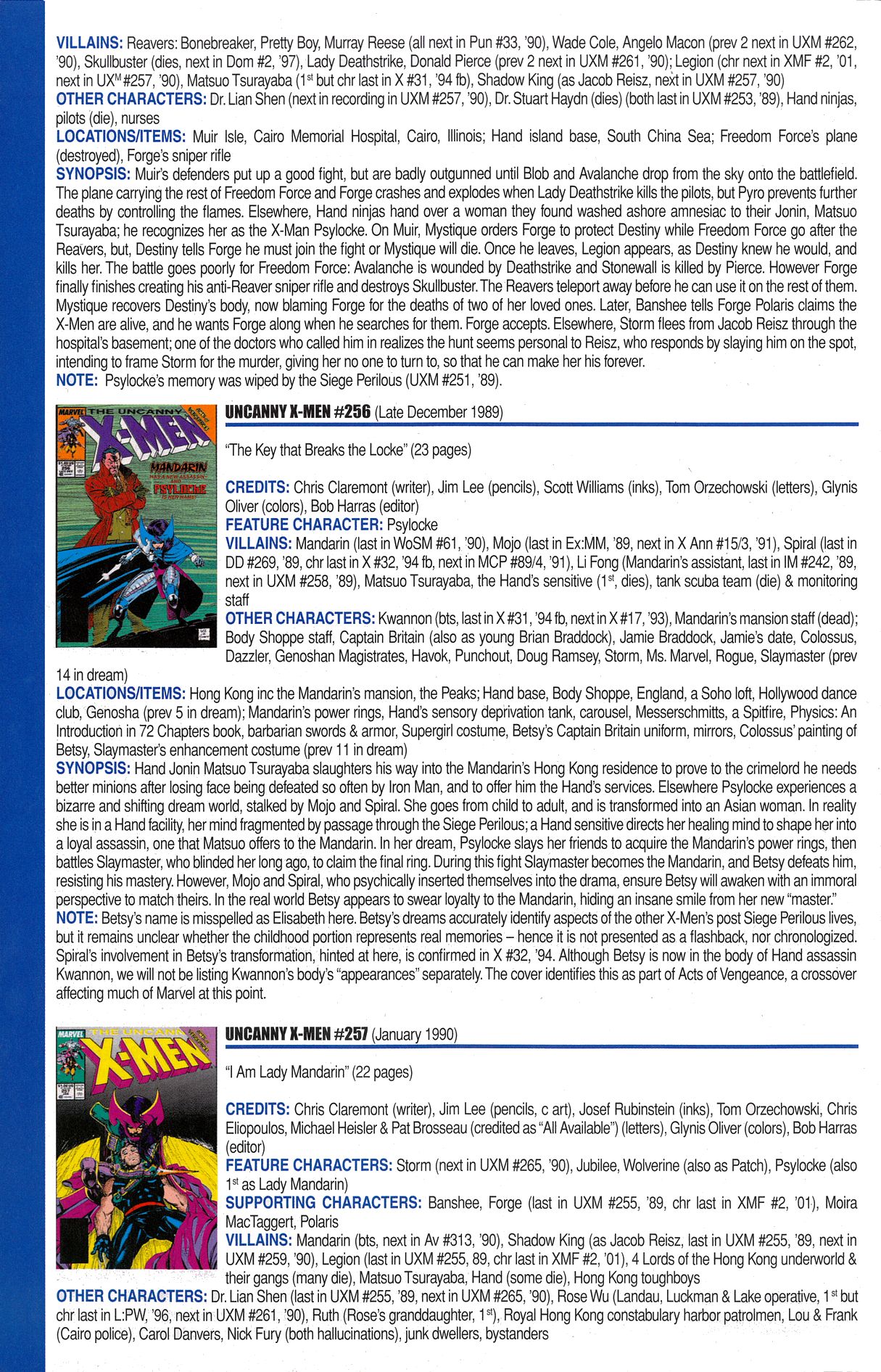 Read online Official Index to the Marvel Universe comic -  Issue #6 - 60
