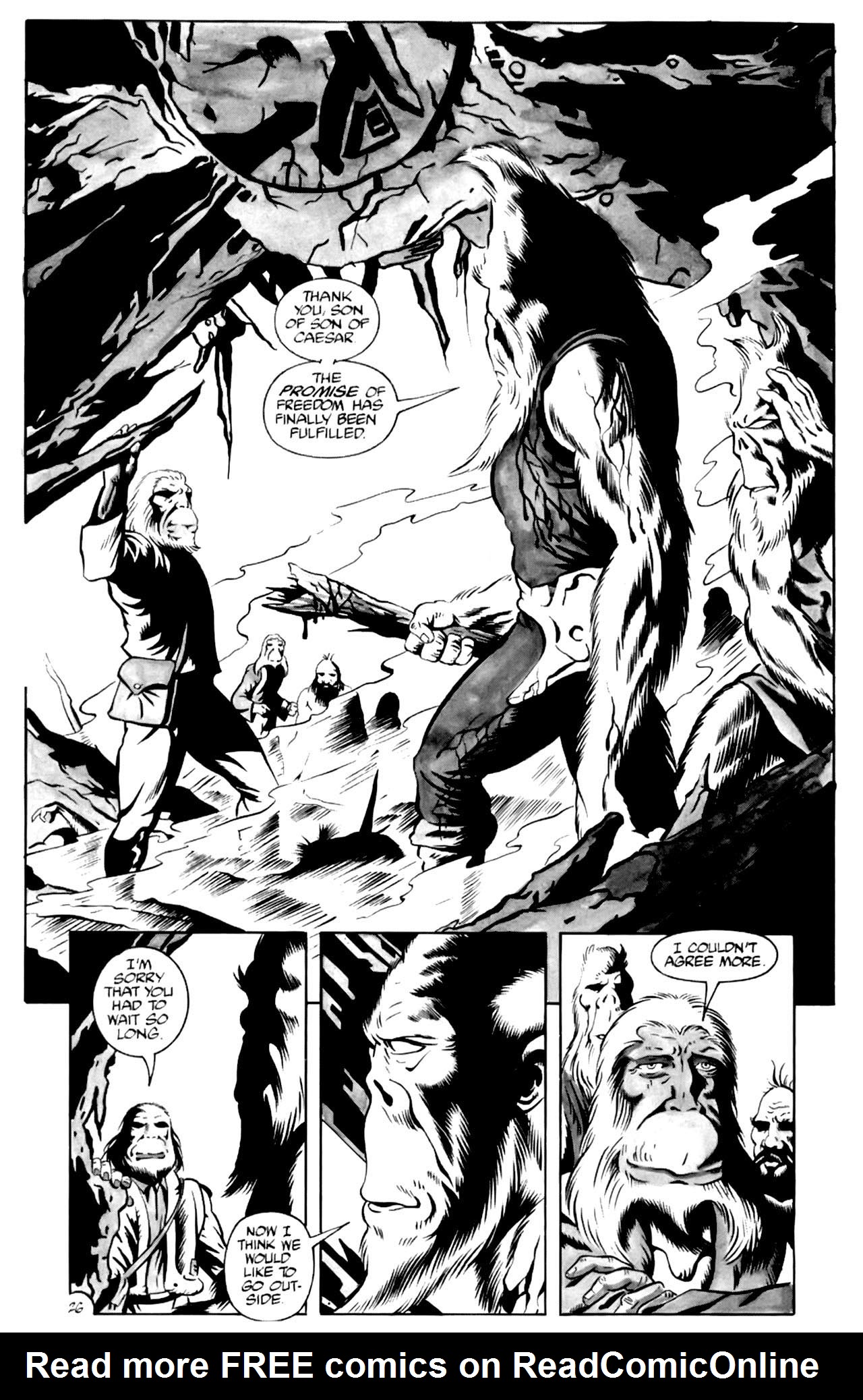 Read online Planet of the Apes (1990) comic -  Issue #2 - 28