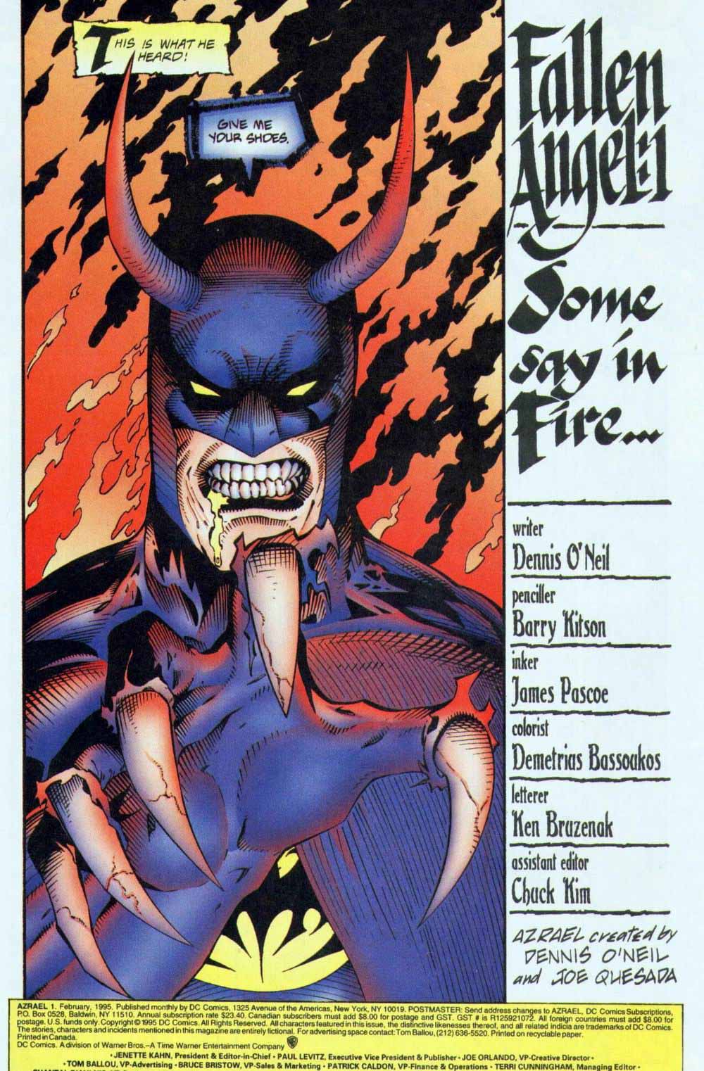 Read online Azrael (1995) comic -  Issue #1 - 2