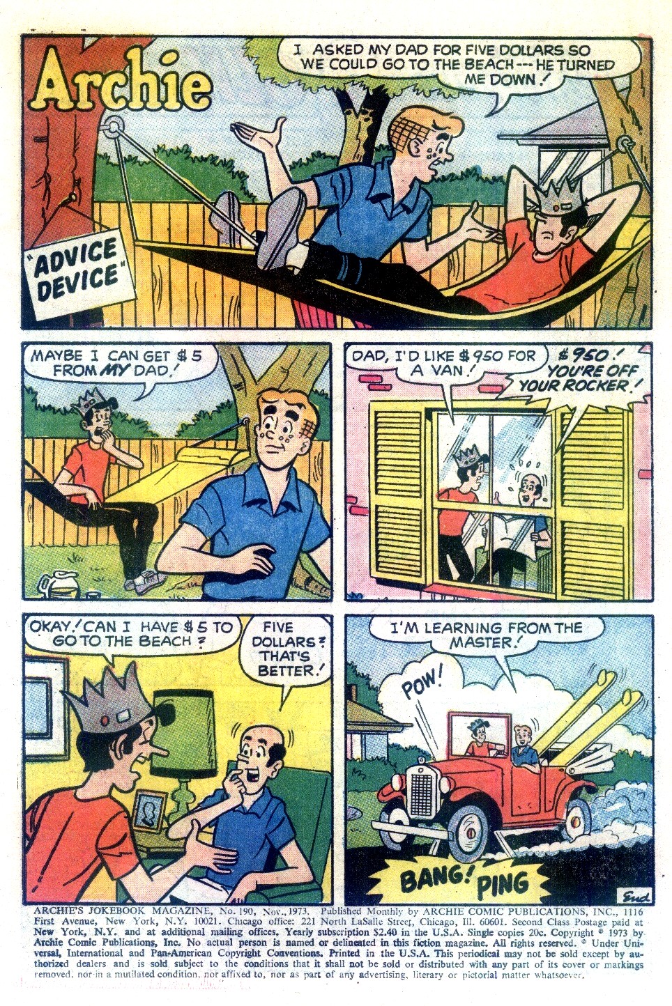 Read online Archie's Joke Book Magazine comic -  Issue #190 - 3