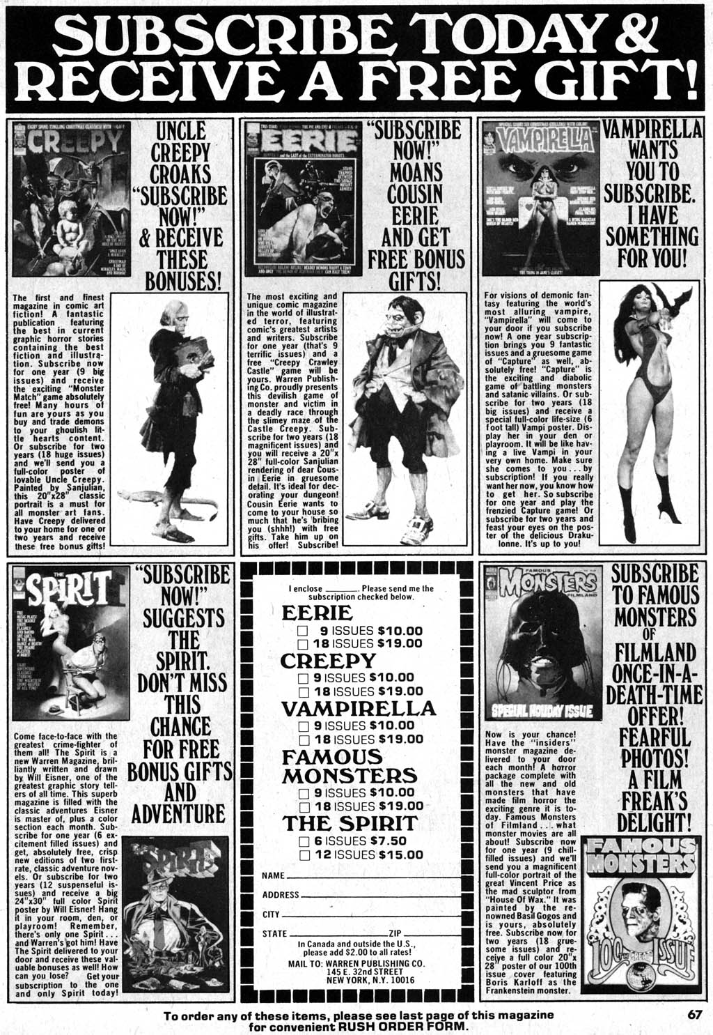 Read online Creepy (1964) comic -  Issue #77 - 67