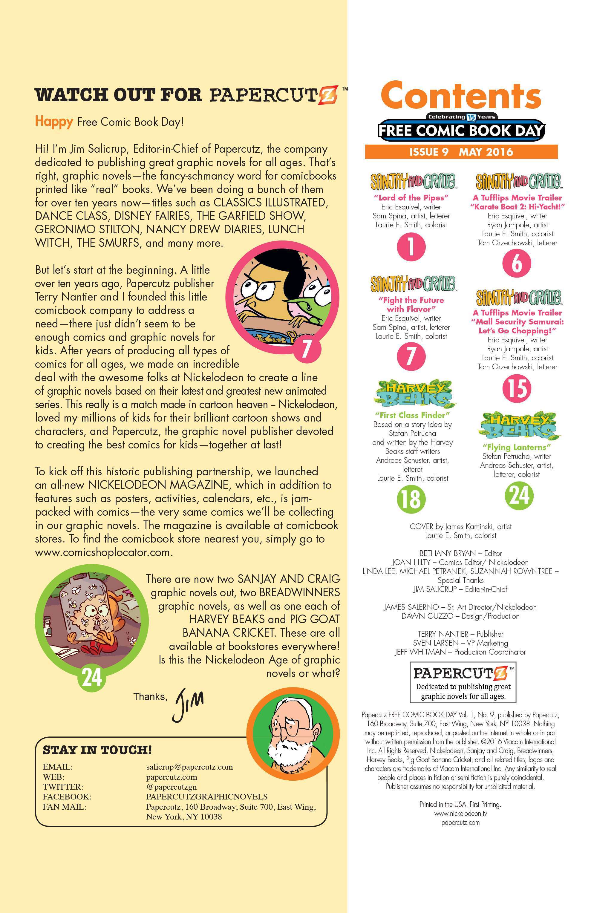 Read online Free Comic Book Day 2016 comic -  Issue # Sanjay and Craig-Harvey Beaks - 2