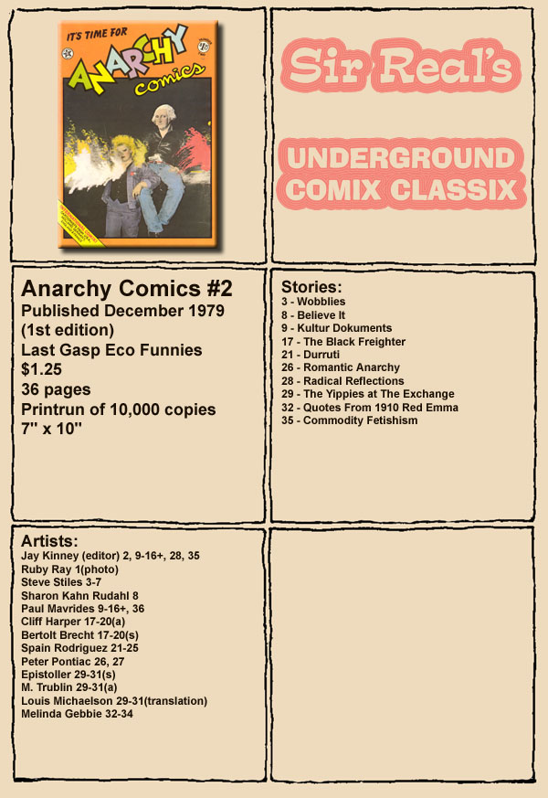 Read online Anarchy Comics comic -  Issue #2 - 1