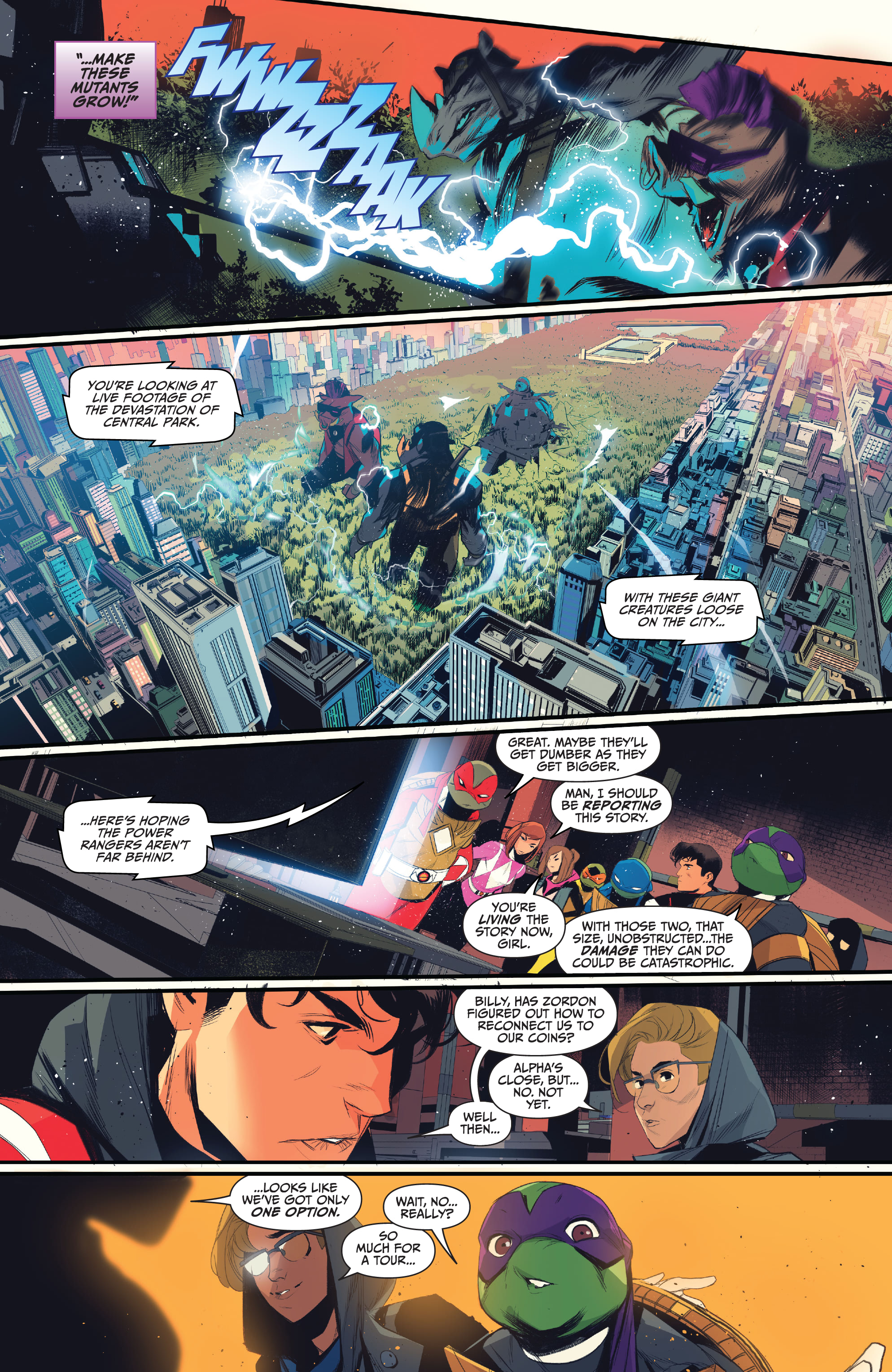 Read online Mighty Morphin Power Rangers: Teenage Mutant Ninja Turtles comic -  Issue #4 - 21