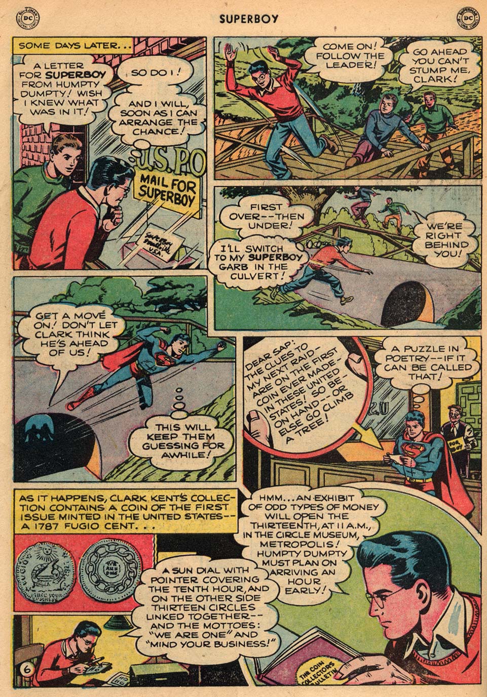 Read online Superboy (1949) comic -  Issue #6 - 7