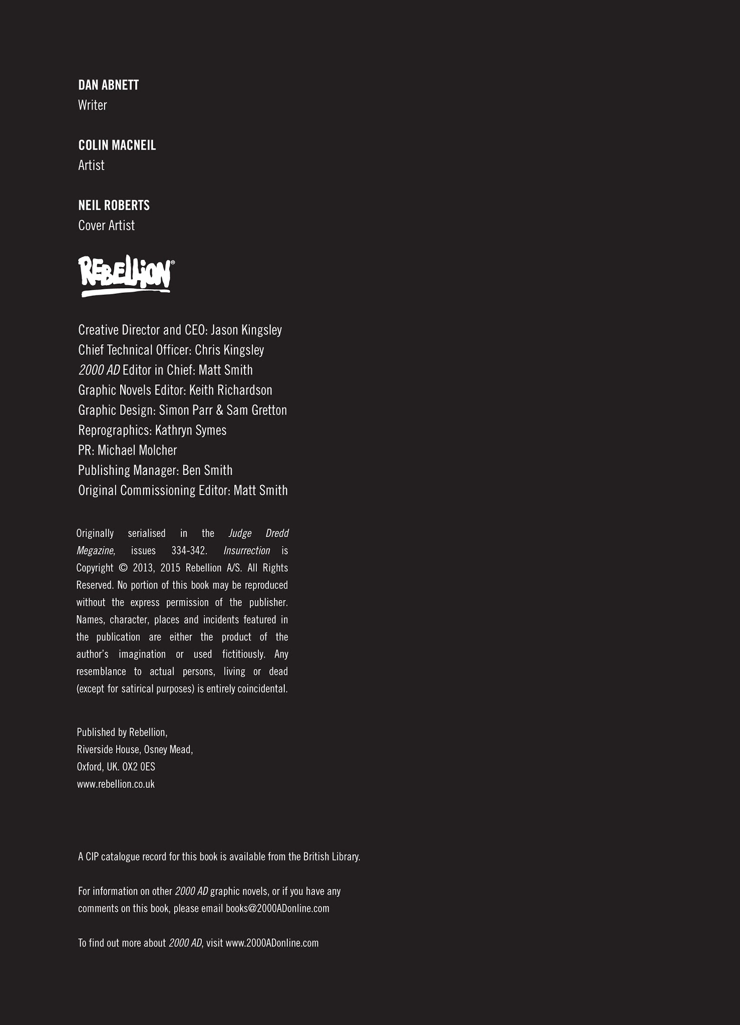 Read online Insurrection comic -  Issue # TPB 2 - 2