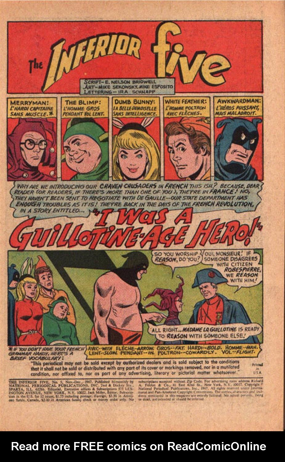 Read online The Inferior Five comic -  Issue #5 - 3