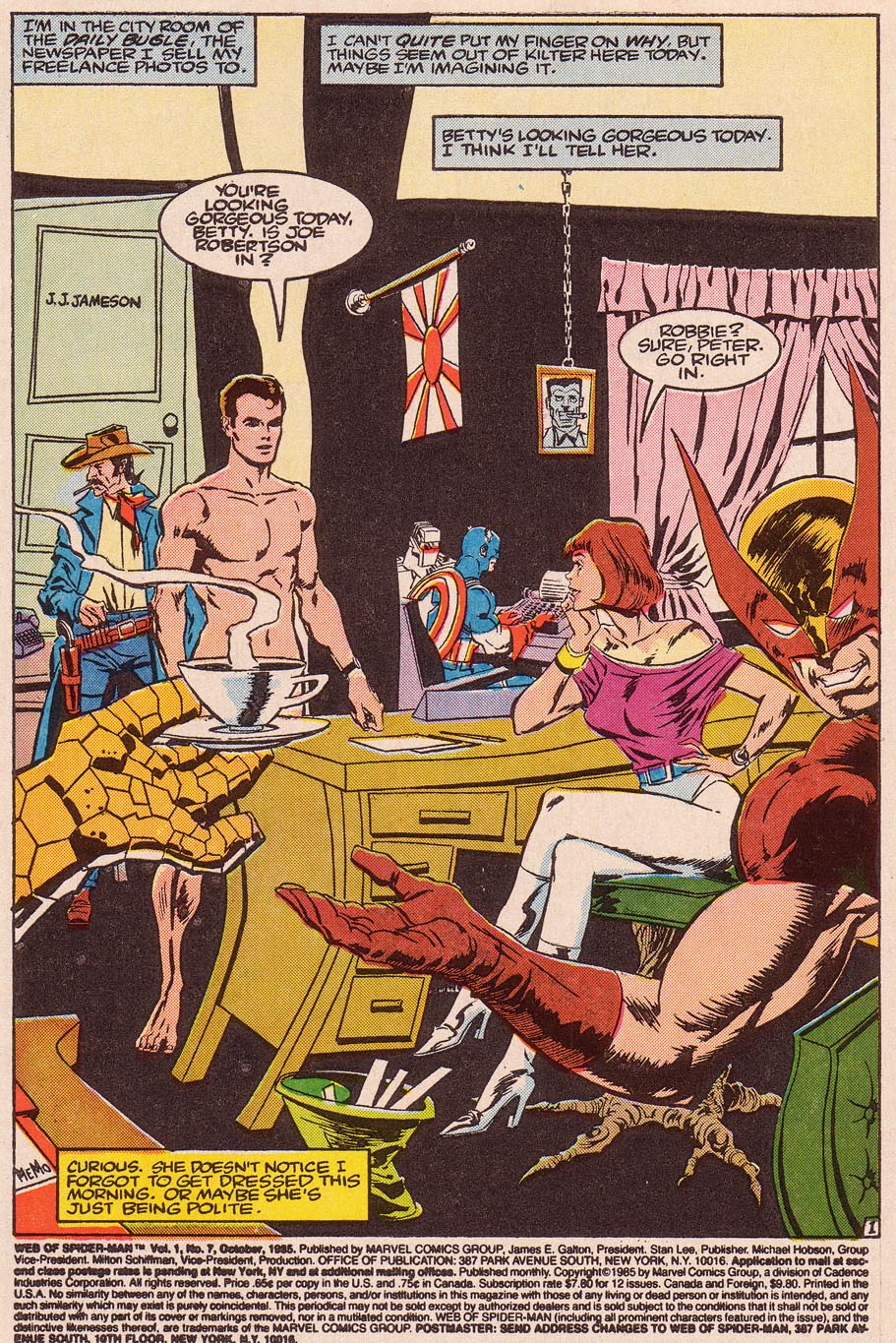 Read online Web of Spider-Man (1985) comic -  Issue #7 - 2