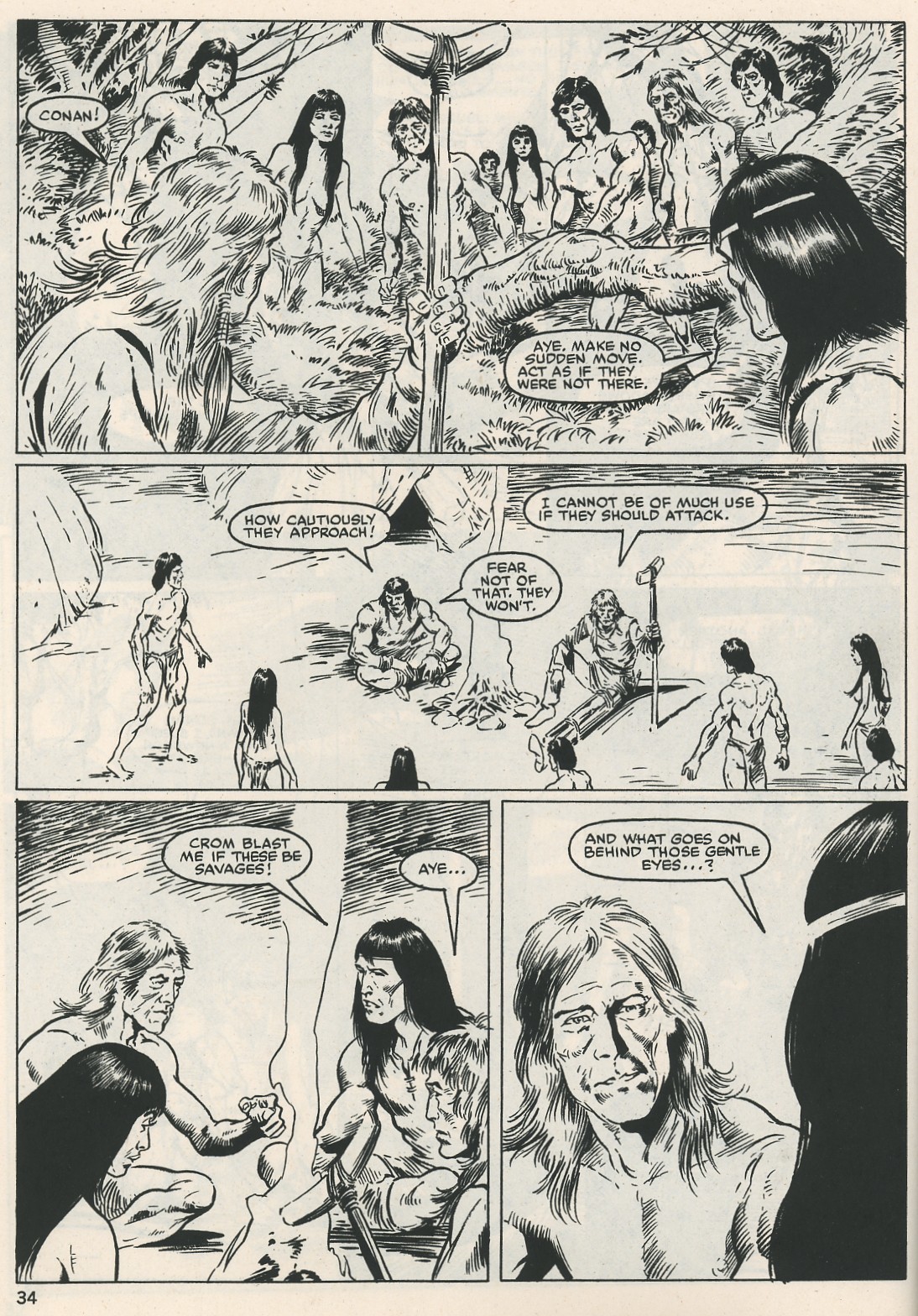 Read online The Savage Sword Of Conan comic -  Issue #115 - 34