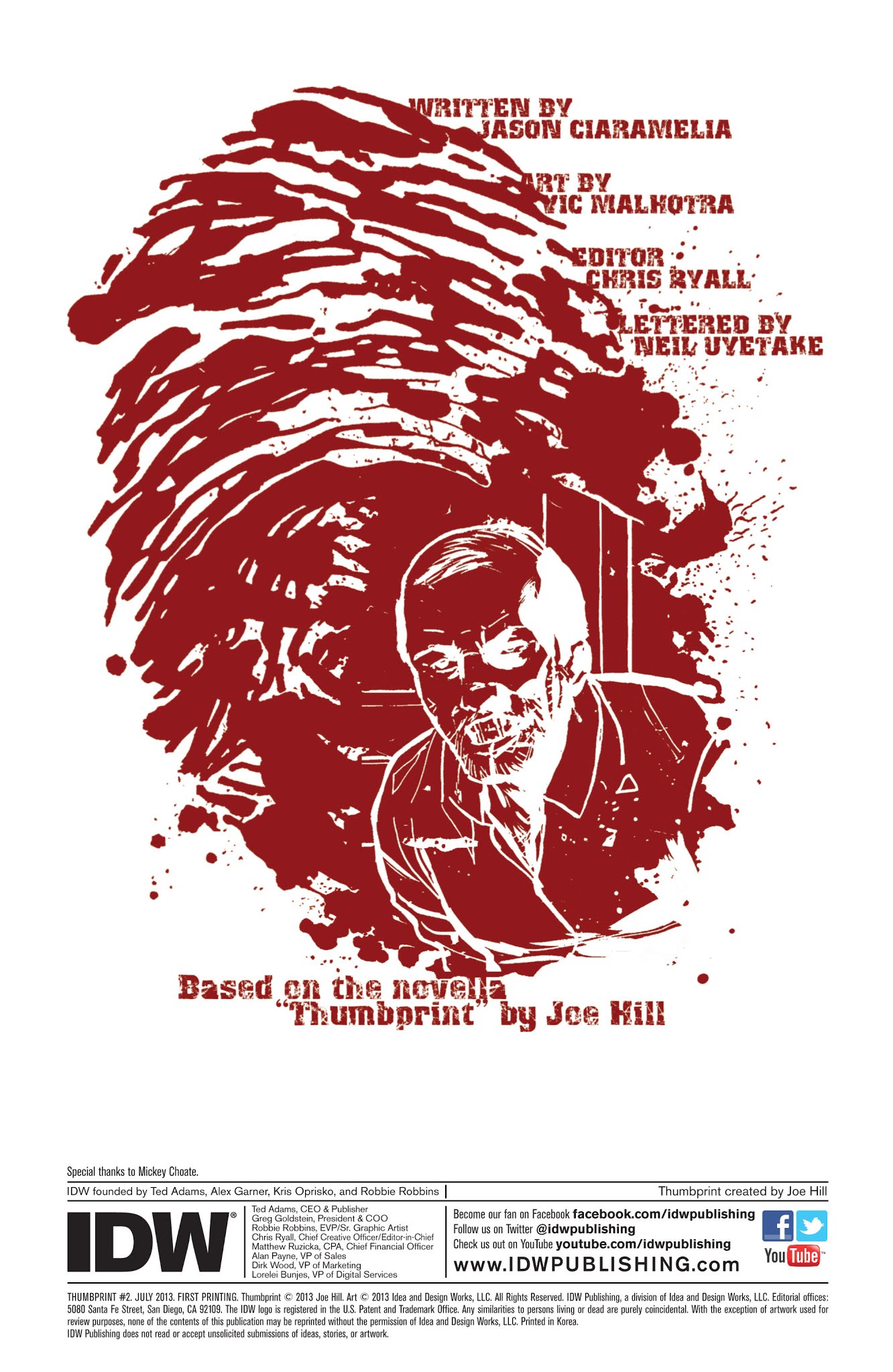 Read online Thumbprint comic -  Issue #2 - 2