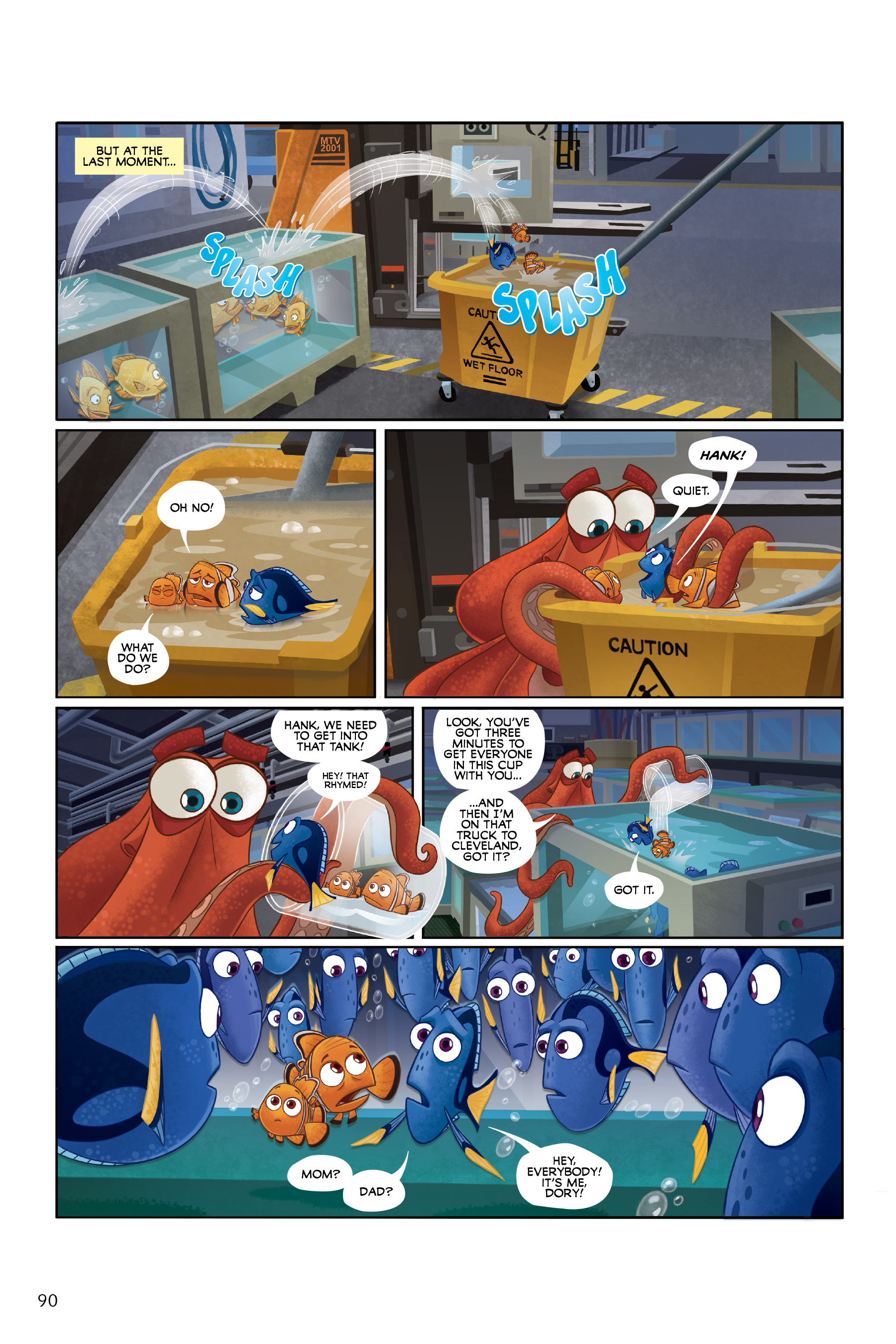Read online Disney/PIXAR Finding Nemo and Finding Dory: The Story of the Movies in Comics comic -  Issue # TPB - 90