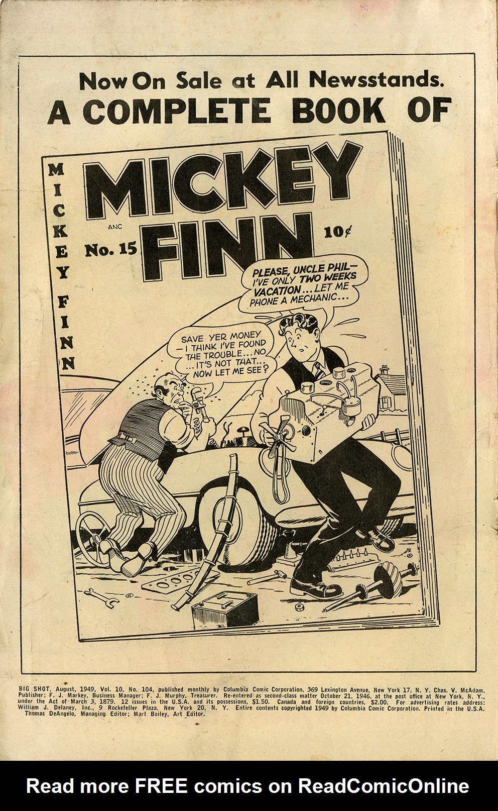 Read online Big Shot comic -  Issue #104 - 2