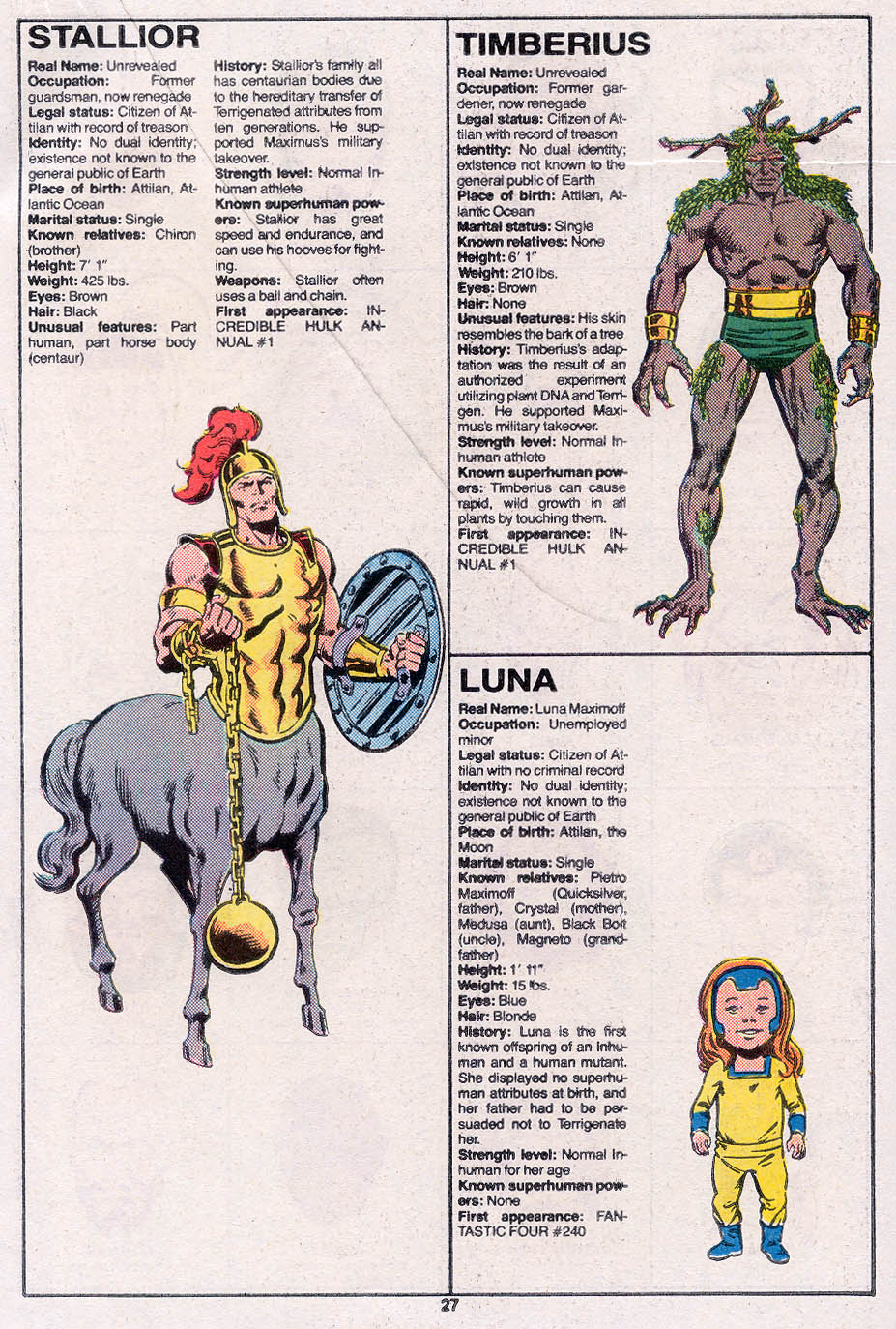 Read online The Official Handbook of the Marvel Universe Deluxe Edition comic -  Issue #6 - 29