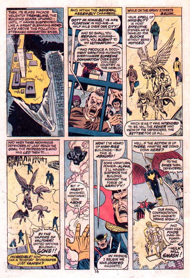 Read online The Defenders (1972) comic -  Issue #16 - 11