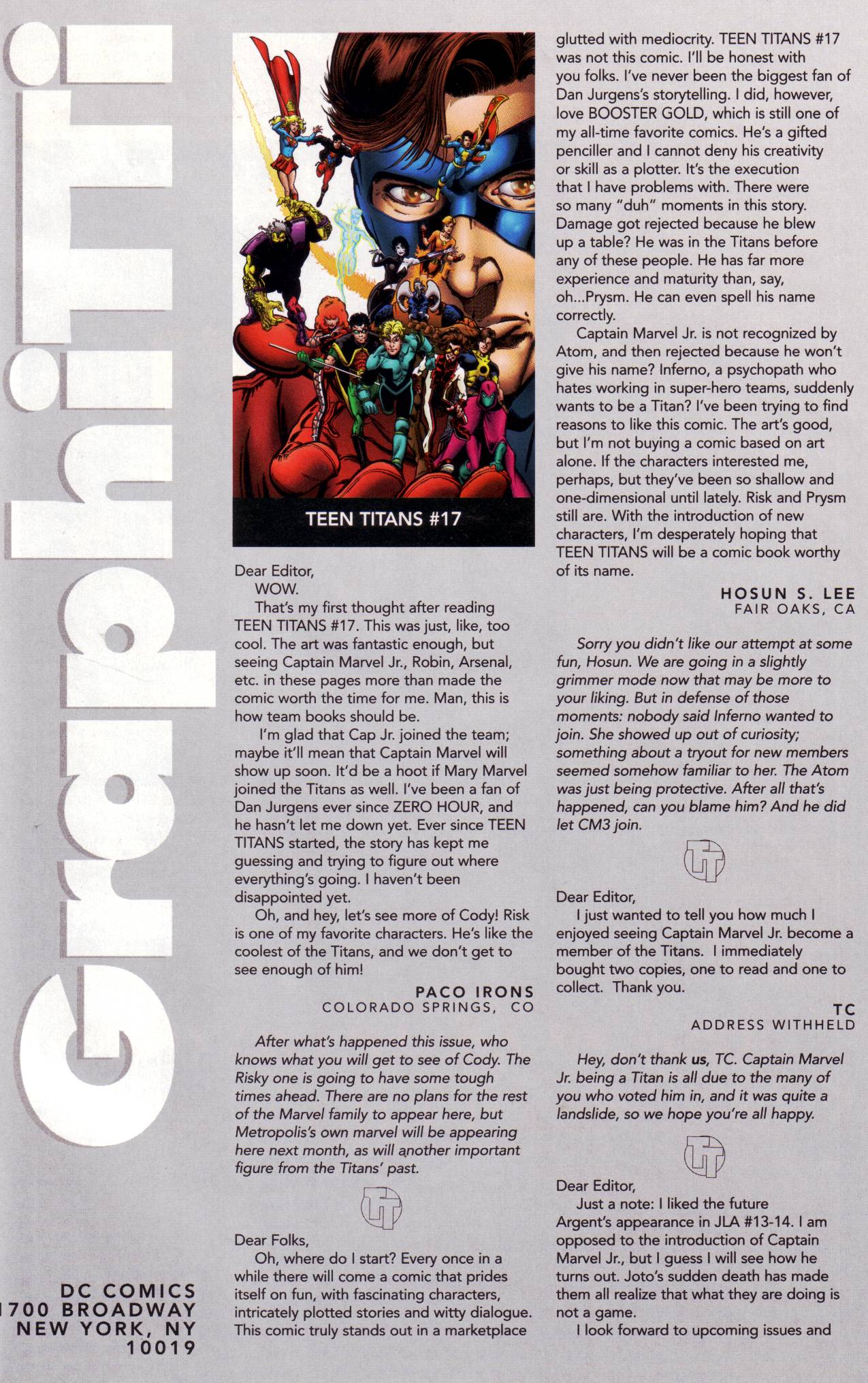 Read online Teen Titans (1996) comic -  Issue #21 - 24