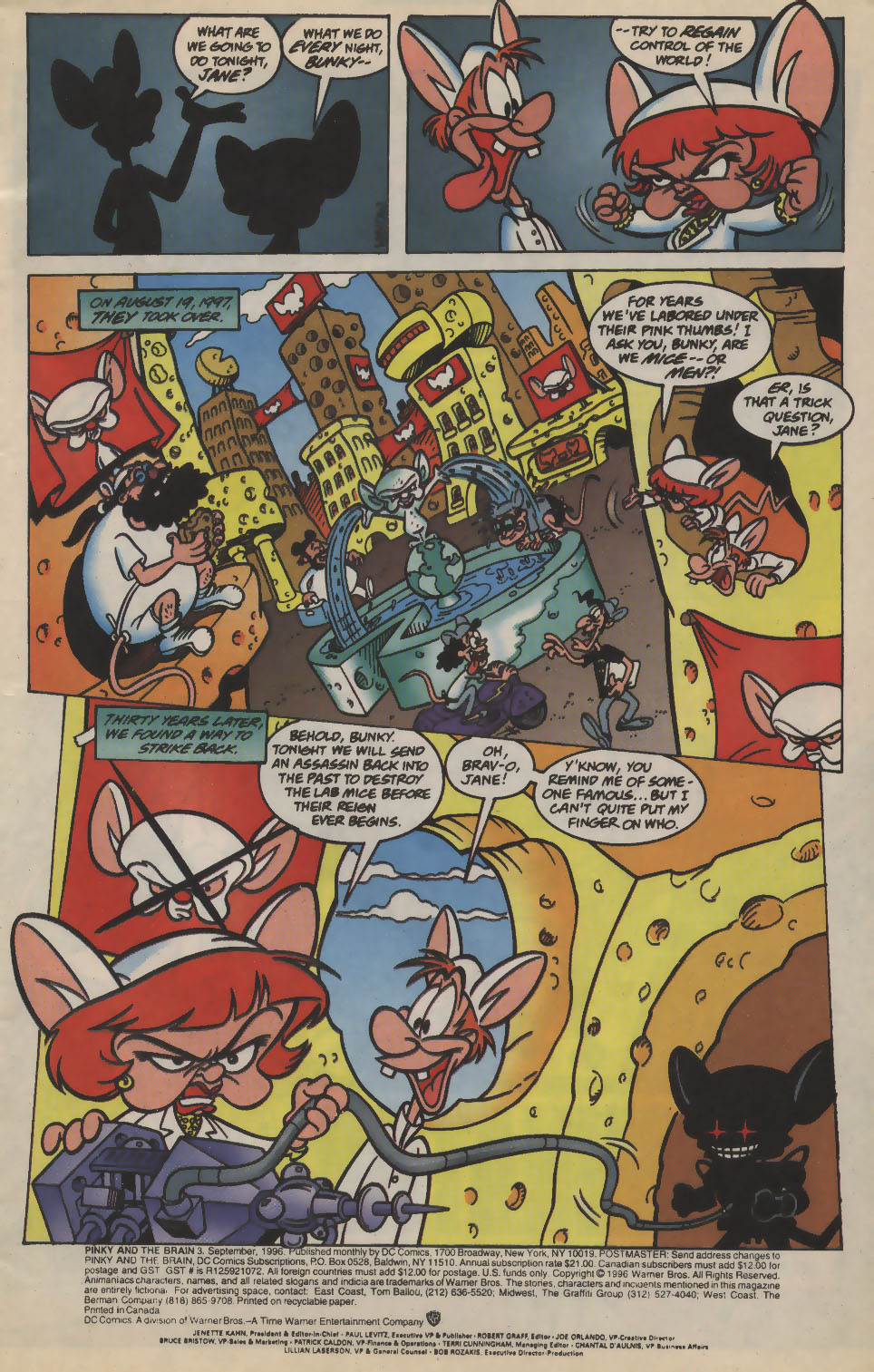 Read online Pinky and The Brain comic -  Issue #3 - 2